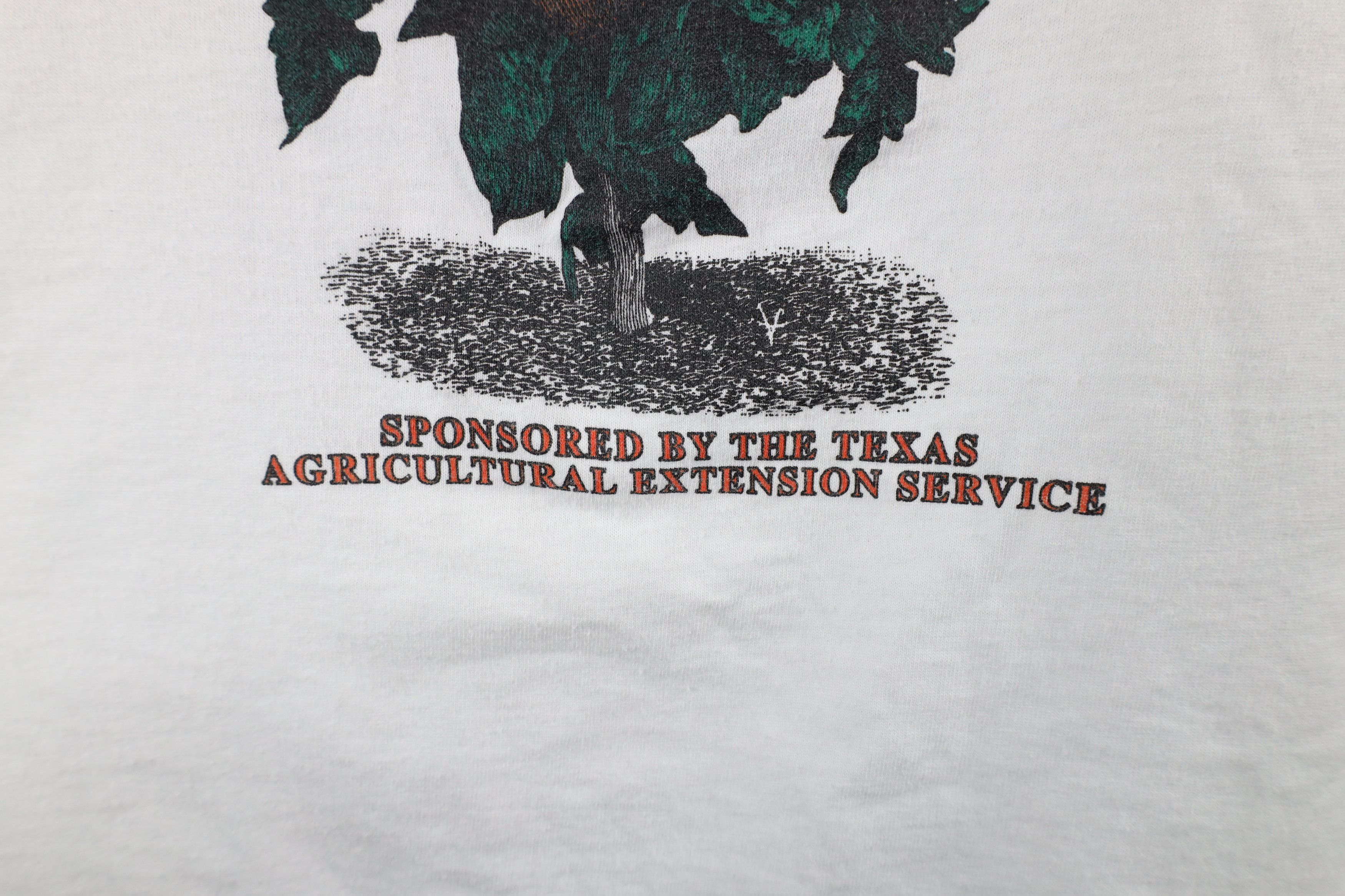 Vintage Vintage 90s Texas Agricultural Team Tomato T-Shirt White USA Size US XXL / EU 58 / 5 - 5 Thumbnail