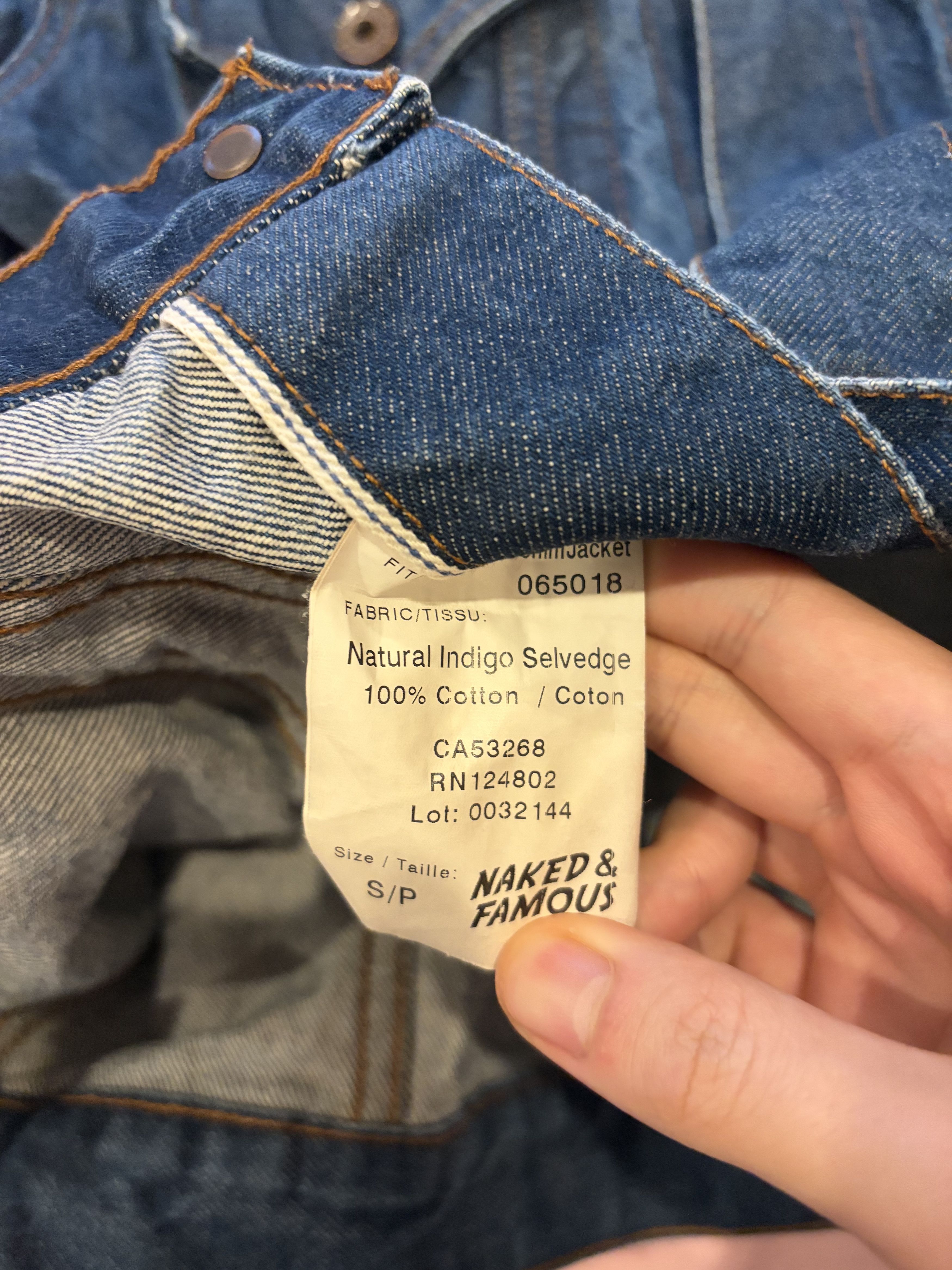 Naked & Famous Naked and Famous Indigo Denim Jacket S Type 3 III Size US S / EU 44-46 / 1 - 4 Thumbnail