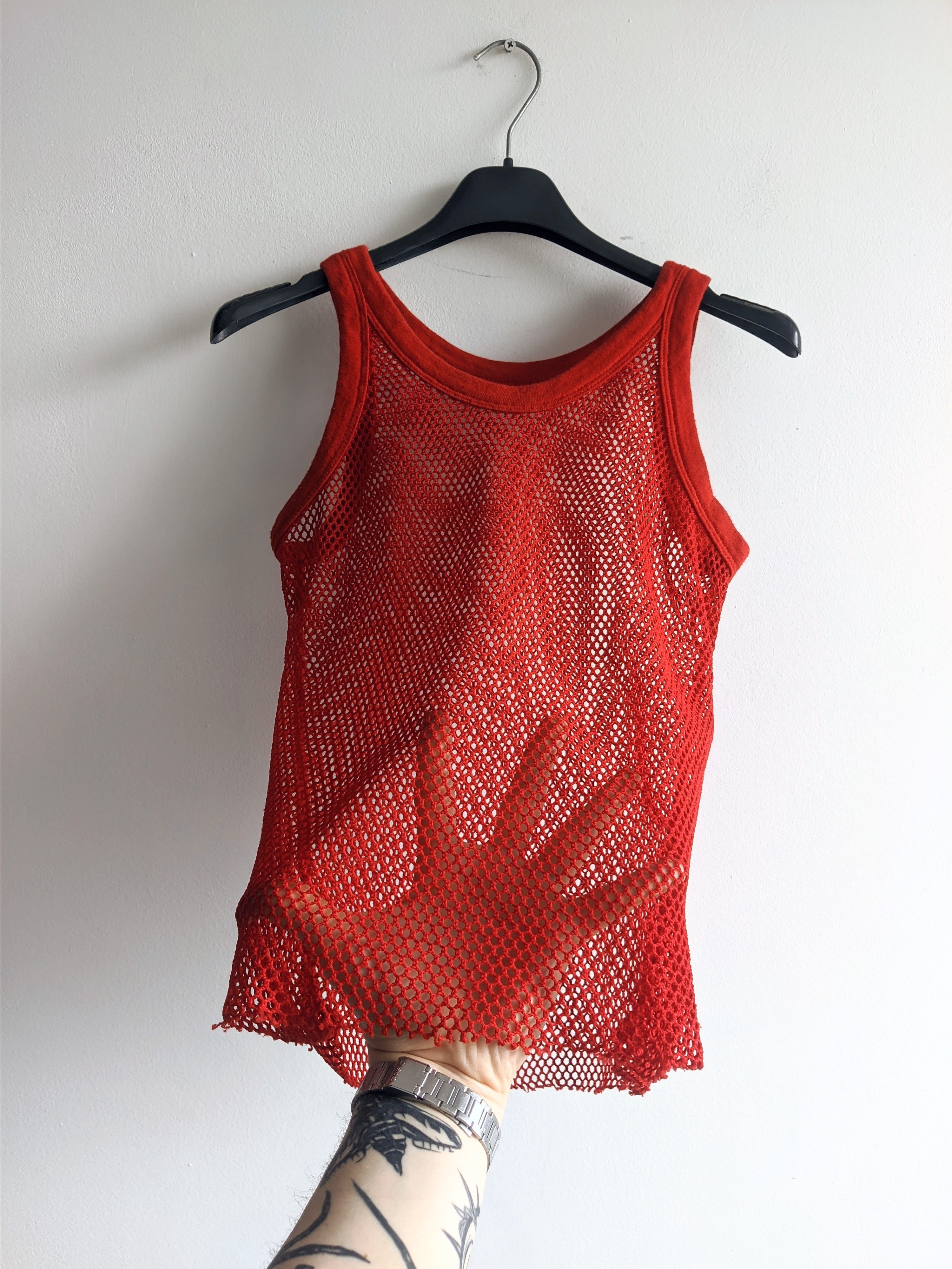 Vintage japanese Vintage Mesh tank top knit y2k Size M / US 6-8 / IT 42-44 - 5 Thumbnail