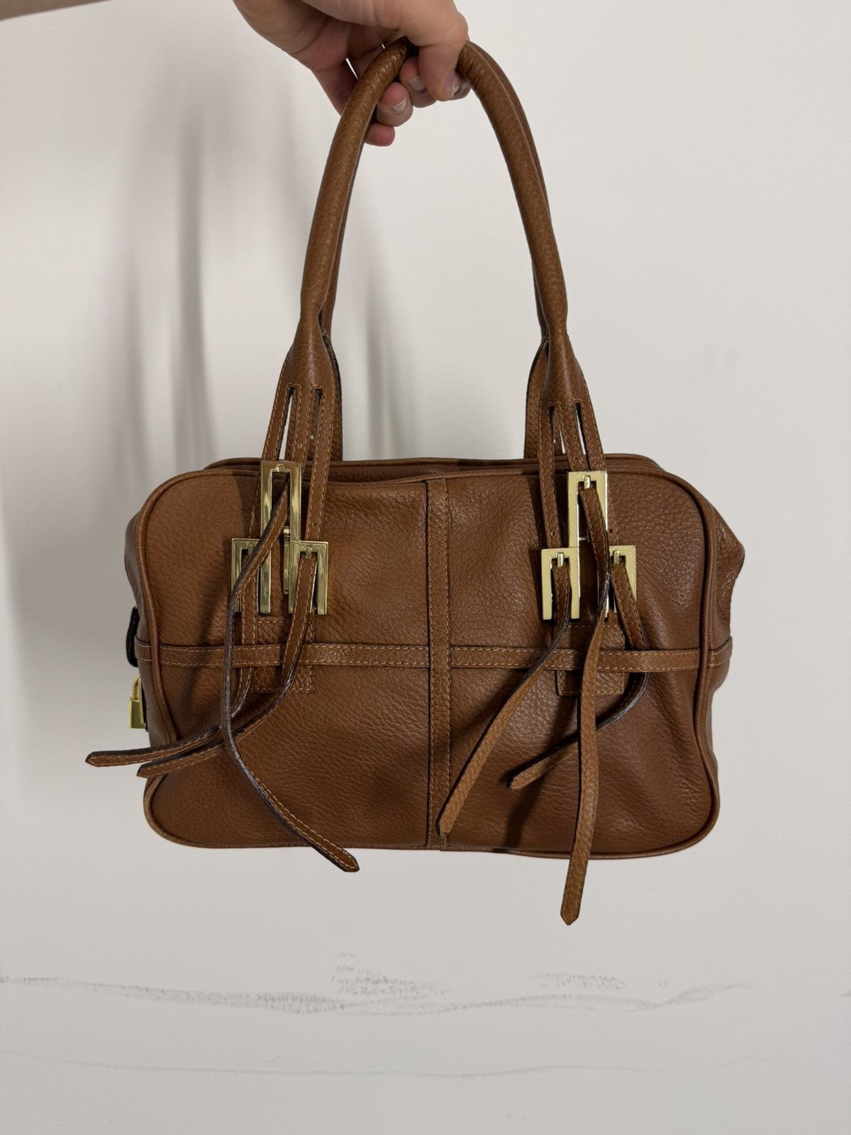 Dolce & Gabbana Vintage Dolce & Gabbana Laced Leather Handbag Size ONE SIZE - 2 Thumbnail