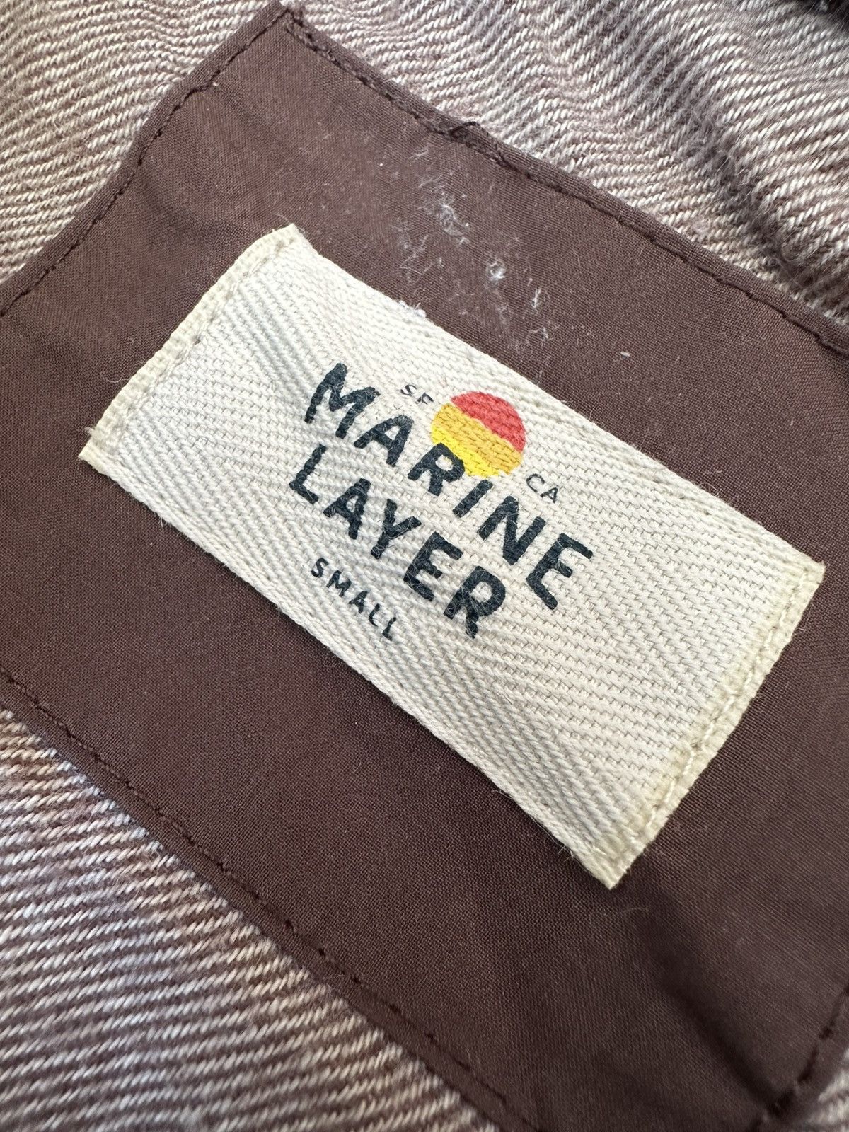 Marine Layer Corduroy Panel Puffer Vest Retro Brown Mens Size US M / EU 48-50 / 2 - 4 Thumbnail