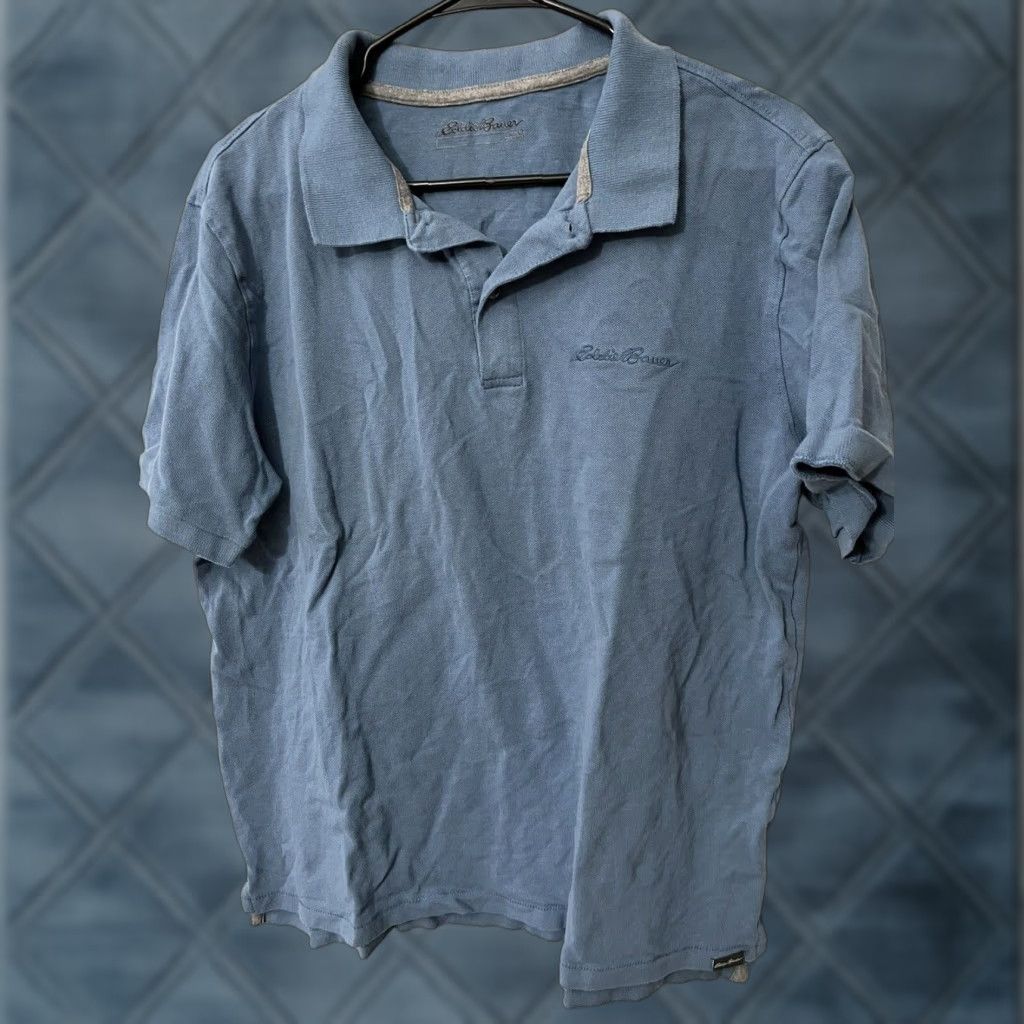 Eddie Bauer Eddie Bauer Men's Large Blue Short Sleeve Polo Shirt Casual Outdoor Size US L / EU 52-54 / 3 - 1 Thumbnail