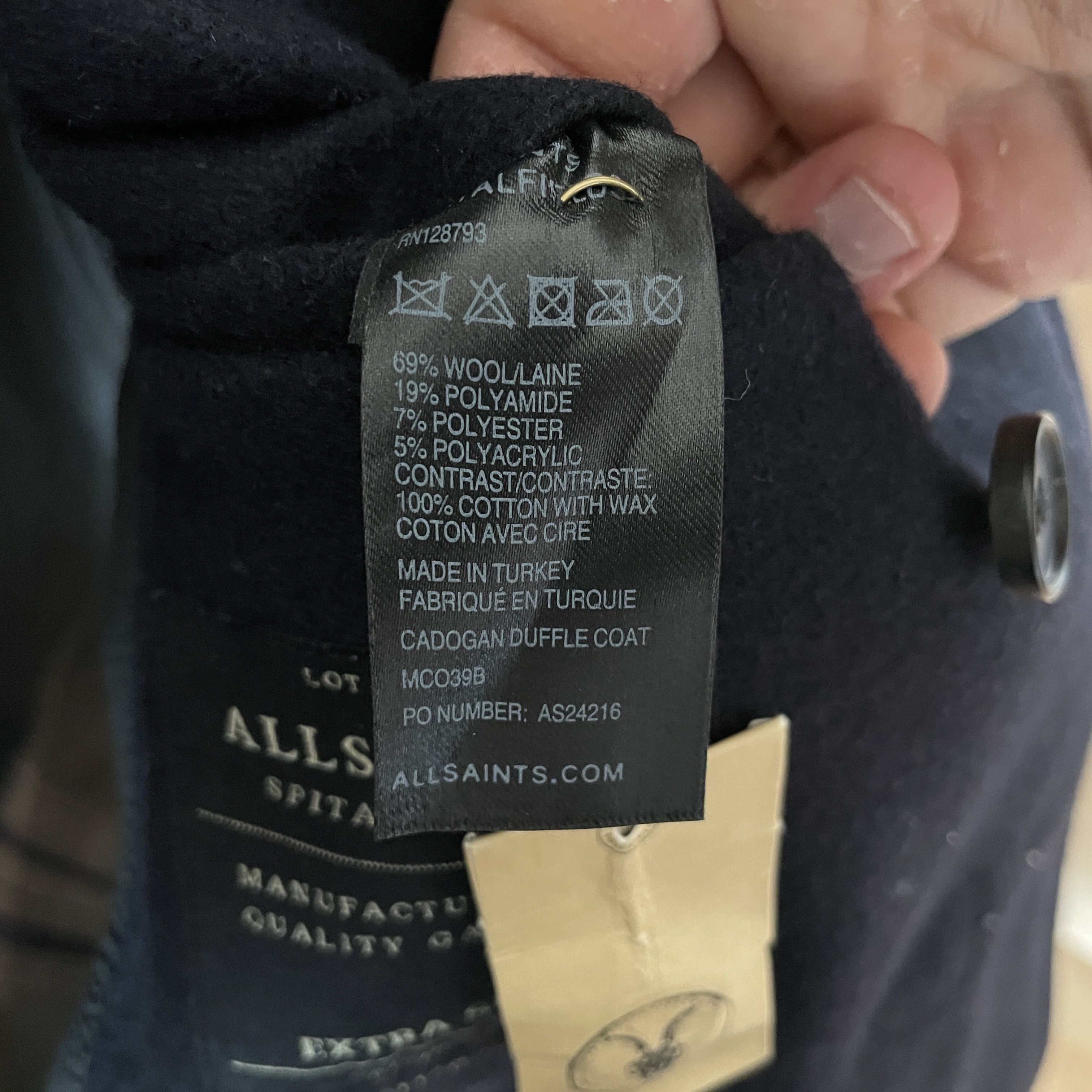 Allsaints Allsaints Wool Blend Cadogan Duffle Coat Size XS Size US XS / EU 42 / 0 - 16 Thumbnail