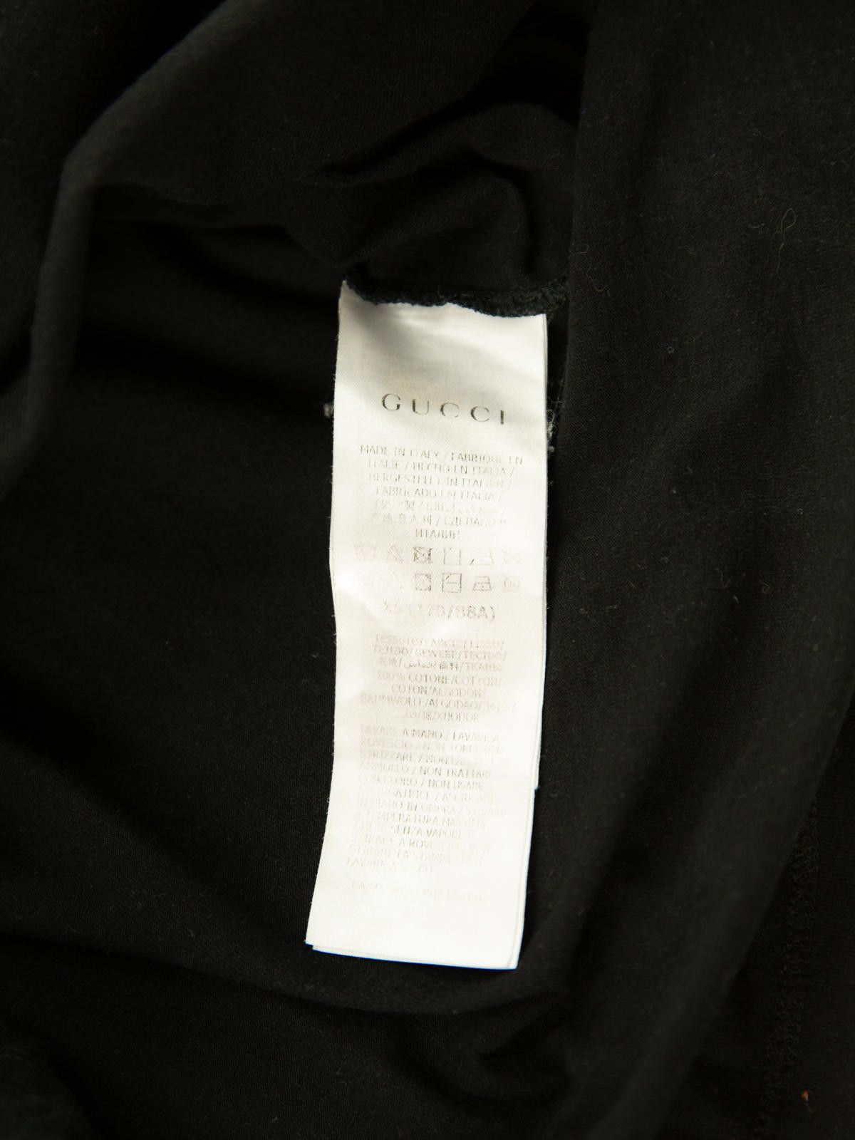 Gucci Gucci Mens Fake Not Black T Shirt X-Small Black Size US XS / EU 42 / 0 - 6 Thumbnail