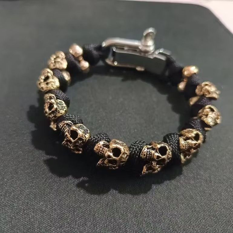 Jewelry × Vintage Adjustable Gothic Skull Bracelets Size ONE SIZE - 2 Thumbnail