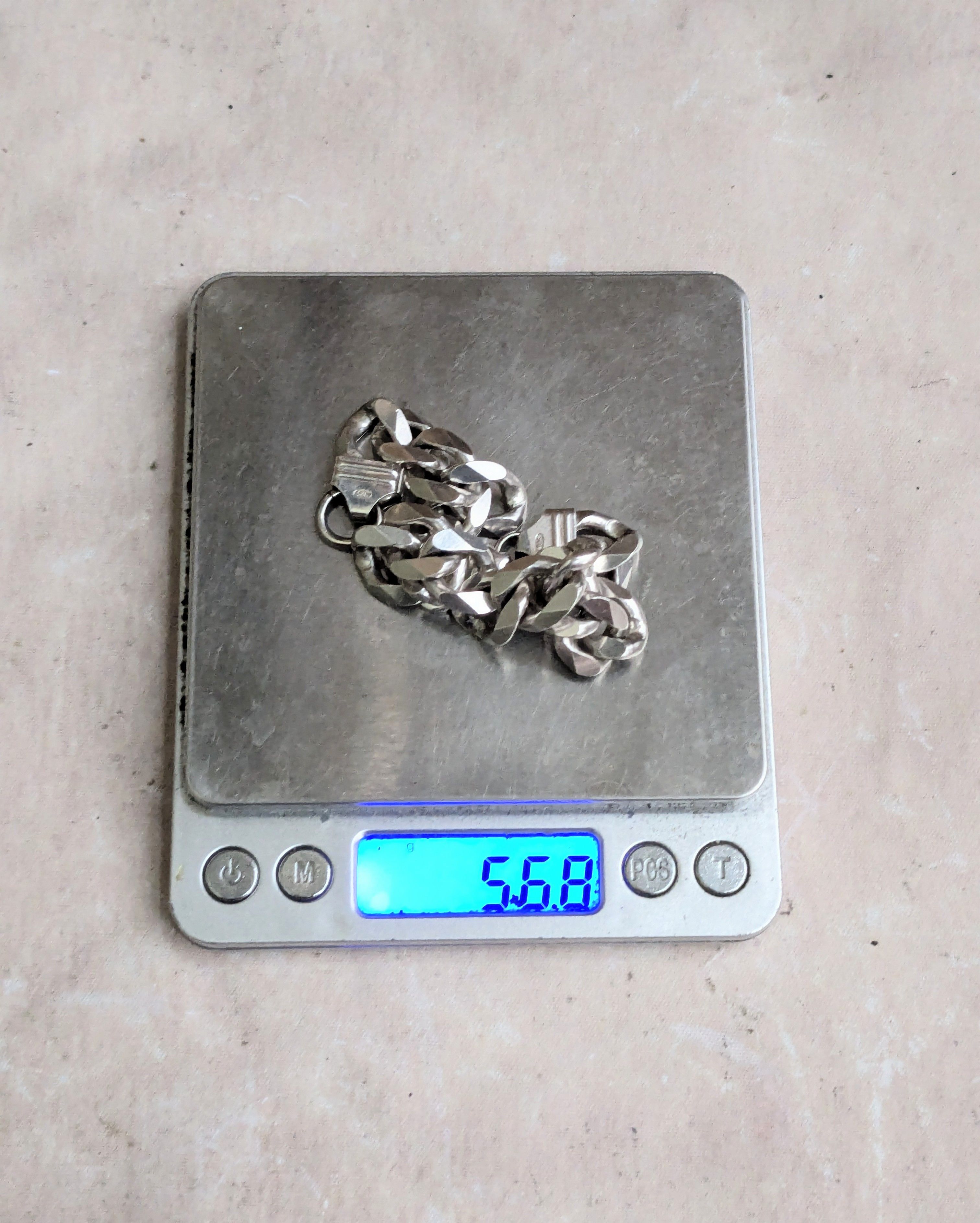 Jewelry Vintage Sterling Silver Bracelet Cuban Link Chain 8.5 Size ONE SIZE - 10 Thumbnail