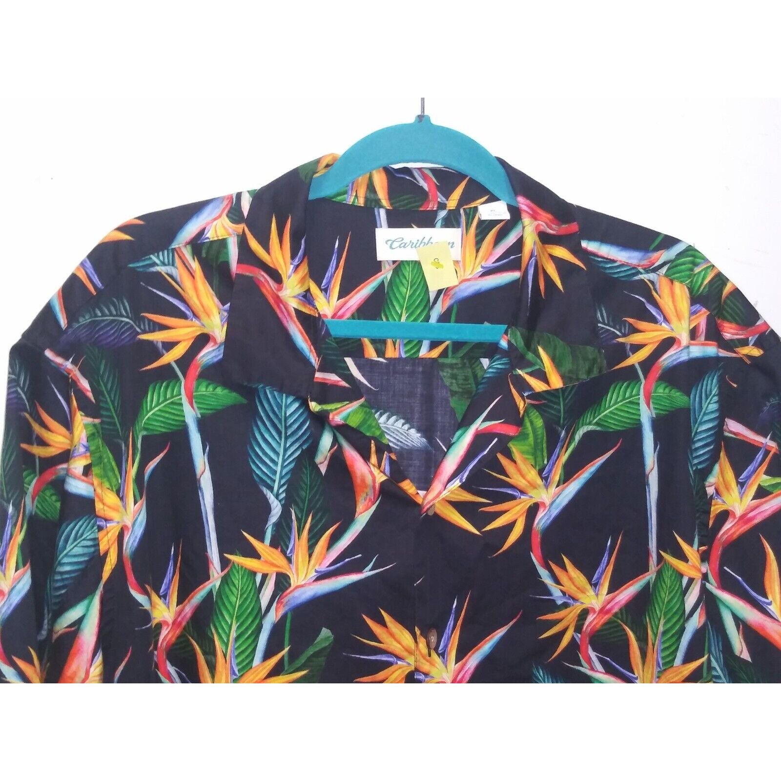 Caribbean Caribbean Hawaiian Shirt Mens XL Bird of Paradise print Size US XL / EU 56 / 4 - 4 Thumbnail