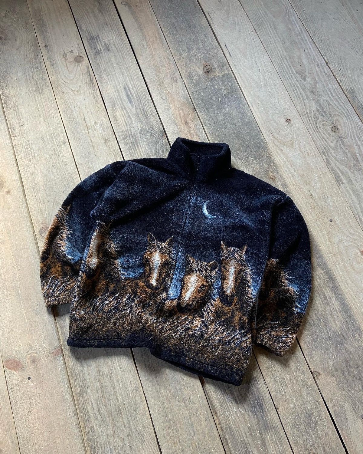 image of Mazmania Made In Usa Animals Fleece Very in Blue, Men's (Size Medium)
