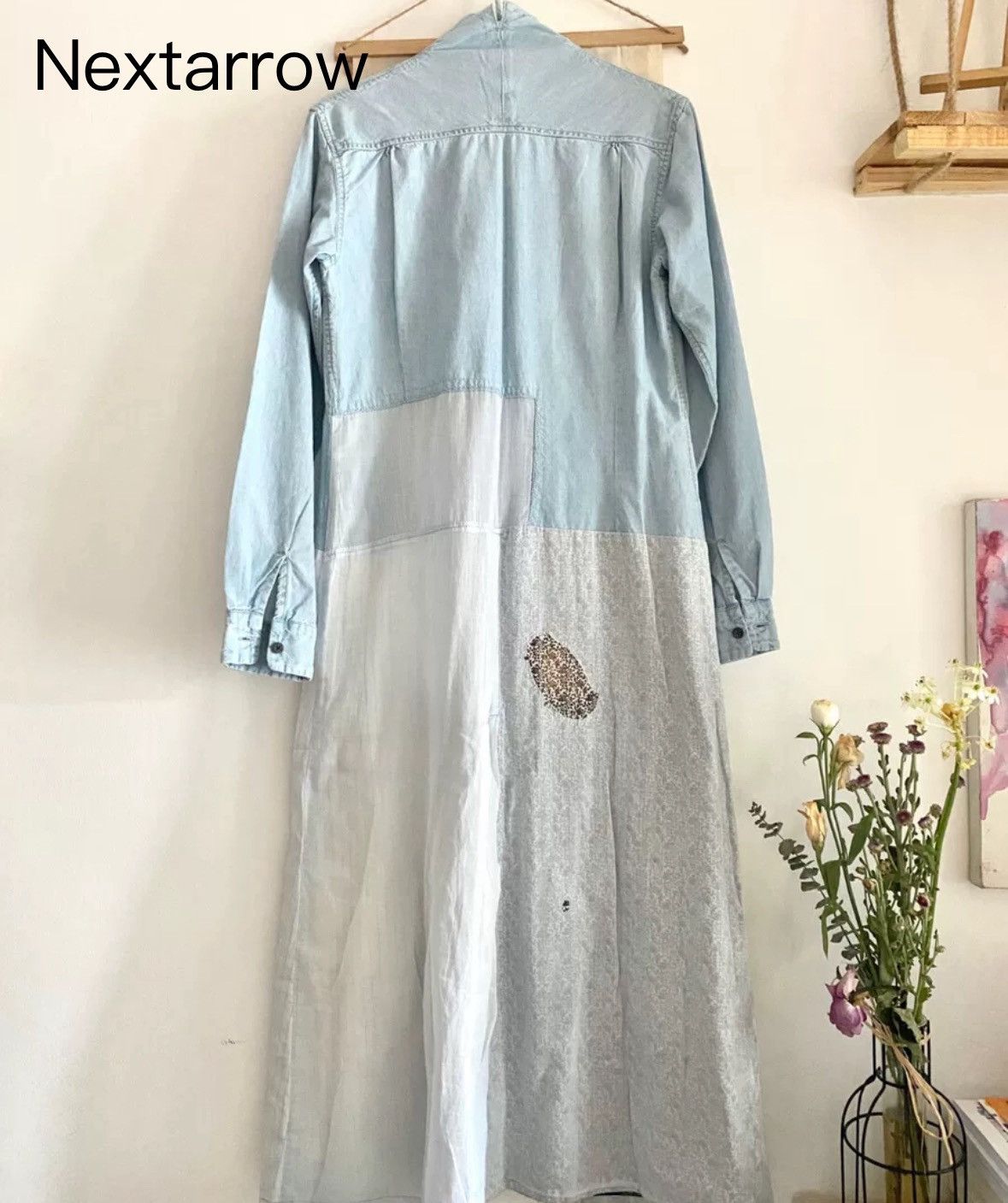Kapital Kapital denim distressed shirt dress 2412-Nextarrow Size S / US 4 / IT 40 - 2 Thumbnail