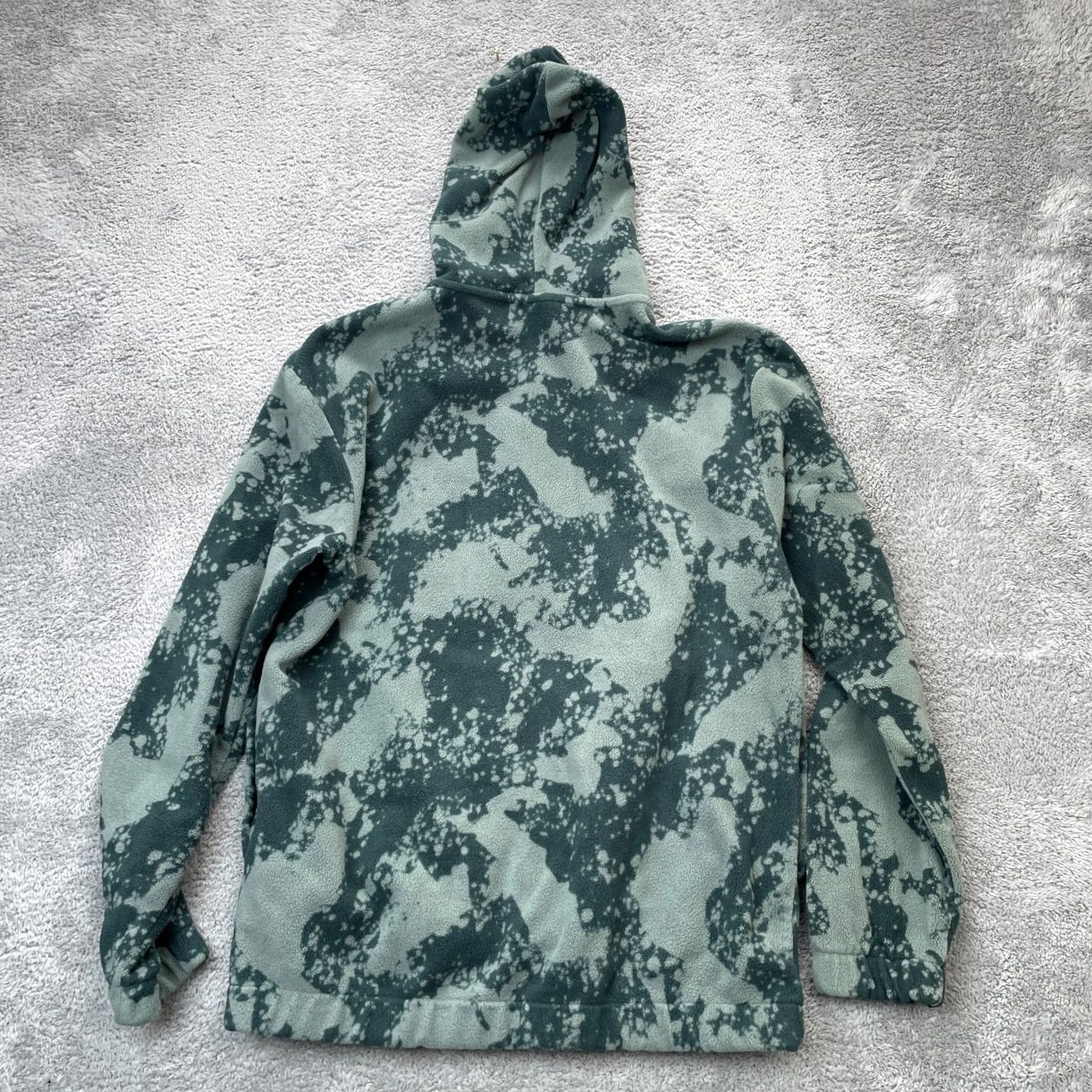 Puma PUMA Hoodie Mens M Green Camo Fleece Zip Pullover Athleisure Performance Street Casual Logo Zipper Size US M / EU 48-50 / 2 - 2 Thumbnail