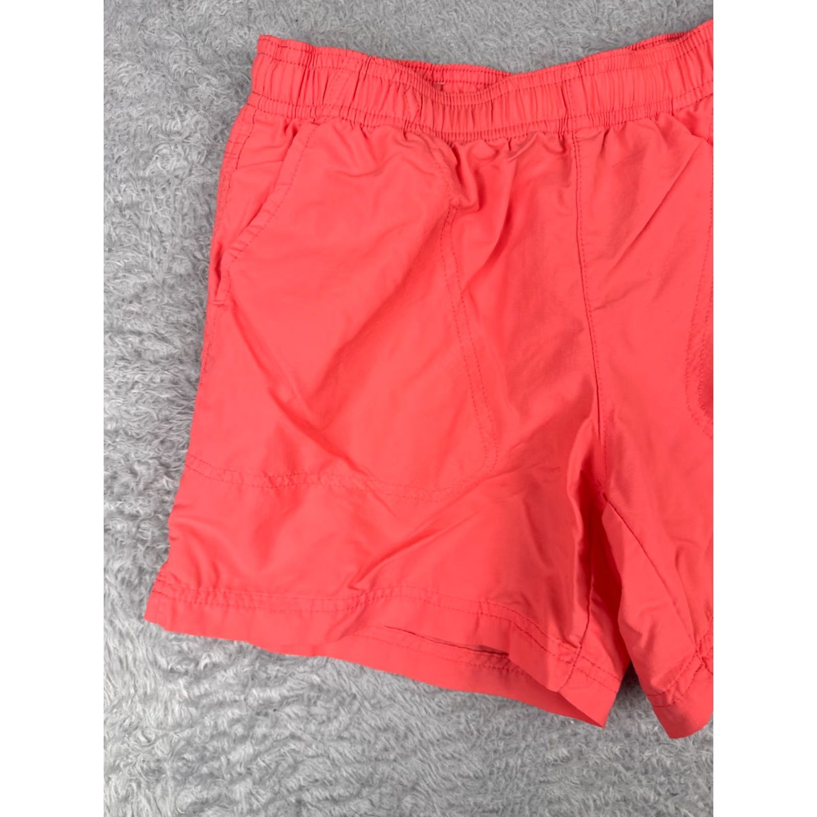 Pinko Columbia Shorts Womens Small Pink Sweat Elastic Waist Drawstring 100% Nylon Slim Regular Fit Casual Activewear Travel Womens Size 28" / US 6 / IT 42 - 2 Thumbnail