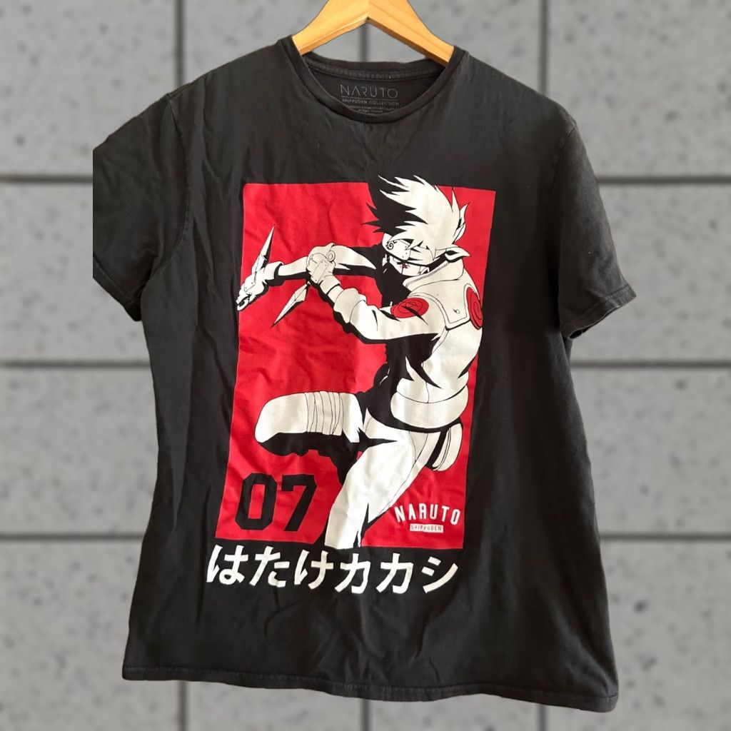 Vintage VINTAGE Naruto Shippuden Kakashi Hatake Team 07 Anime Manga T-Shirt Black Men's L Size US L / EU 52-54 / 3 - 1 Thumbnail