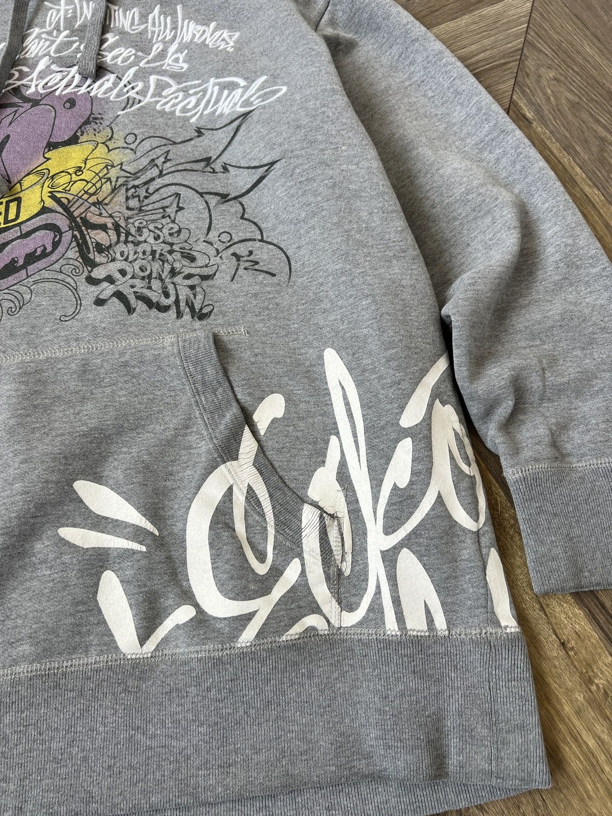 Ecko Unltd. Vintage Ecko Overprinted Streetwear Hoodie Size US XL / EU 56 / 4 - 9 Thumbnail