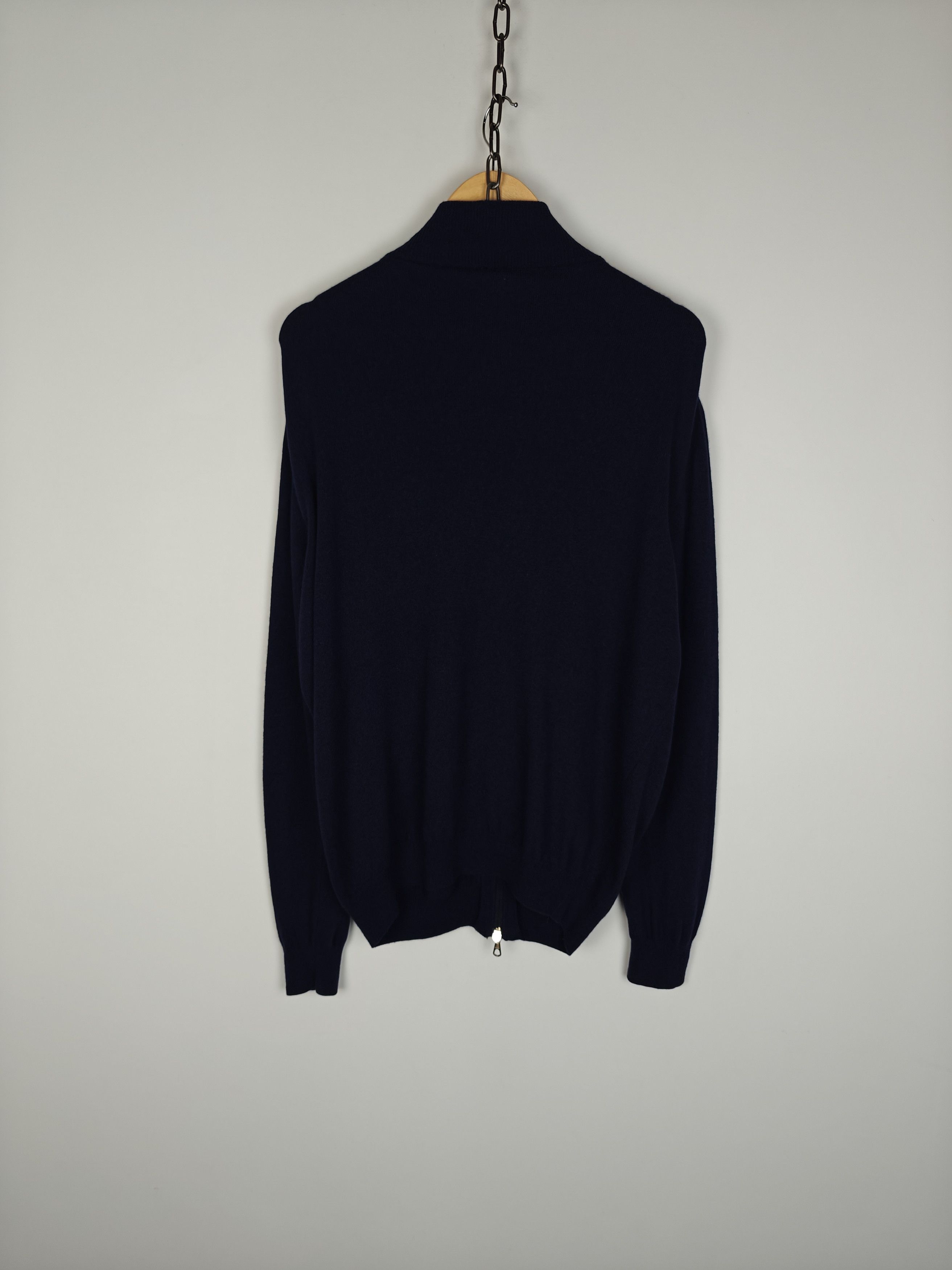 Sergio Tacchini Sergio Tacchini Zip Sweater Wool Pullover Navy size XL Size US XL / EU 56 / 4 - 7 Thumbnail