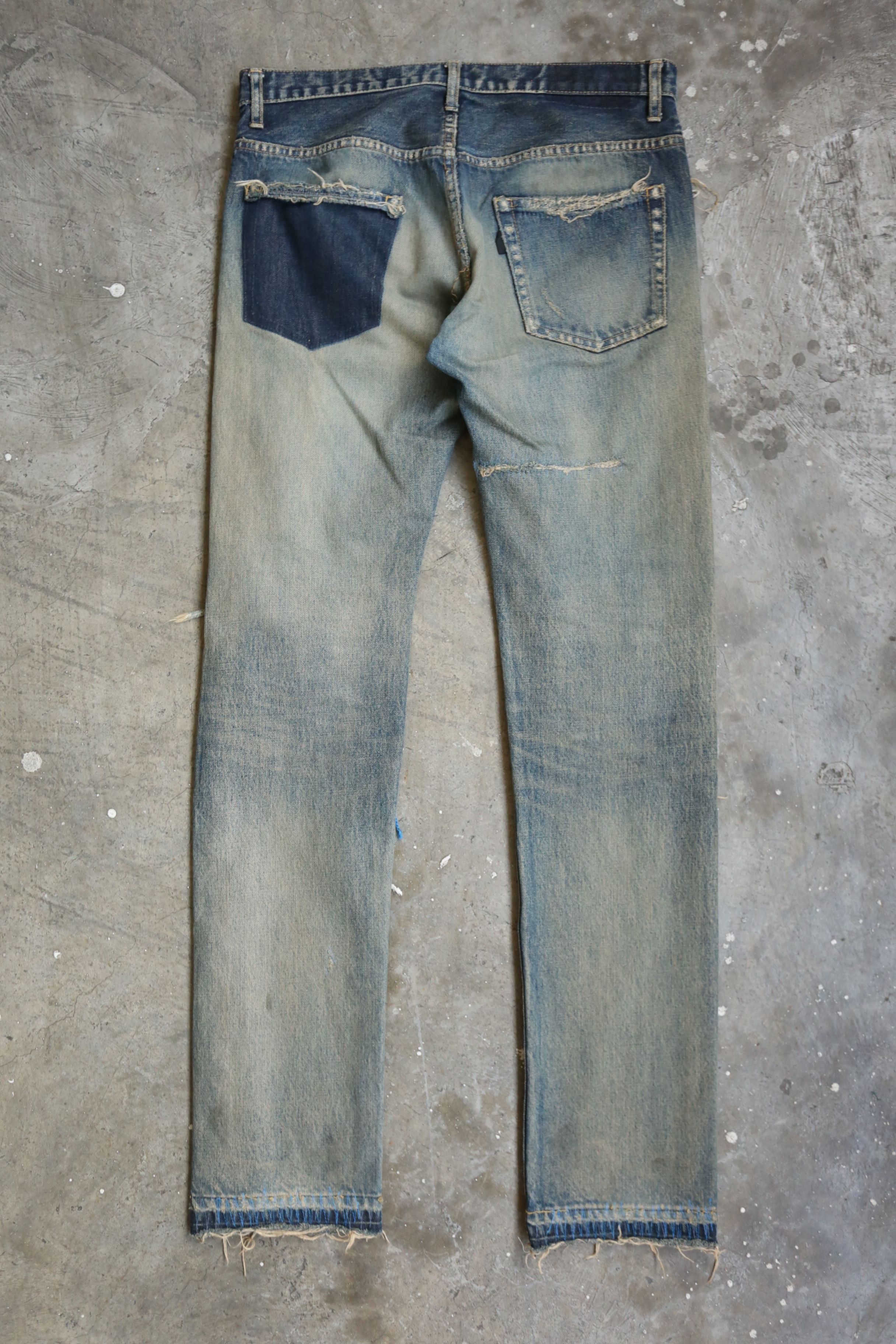 Undercover Undercover - S/S 10 - 68 Blue Yarn Denim Jean Size US 30 / EU 46 - 2 Thumbnail