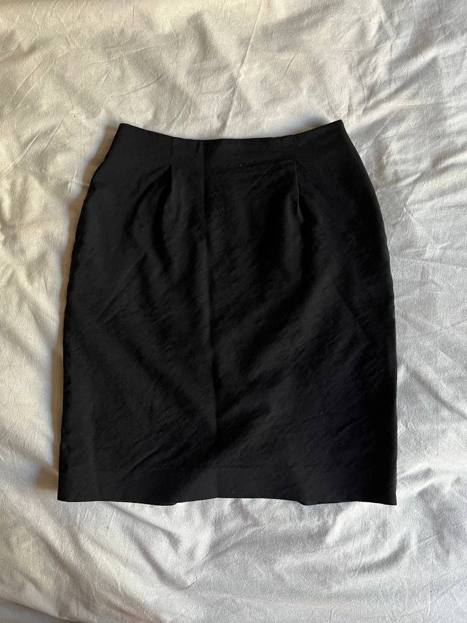 The Kooples The Kooples black woolen knee height pencil skirt size 36 Size 25" / US 0 / IT 36 - 1 Thumbnail