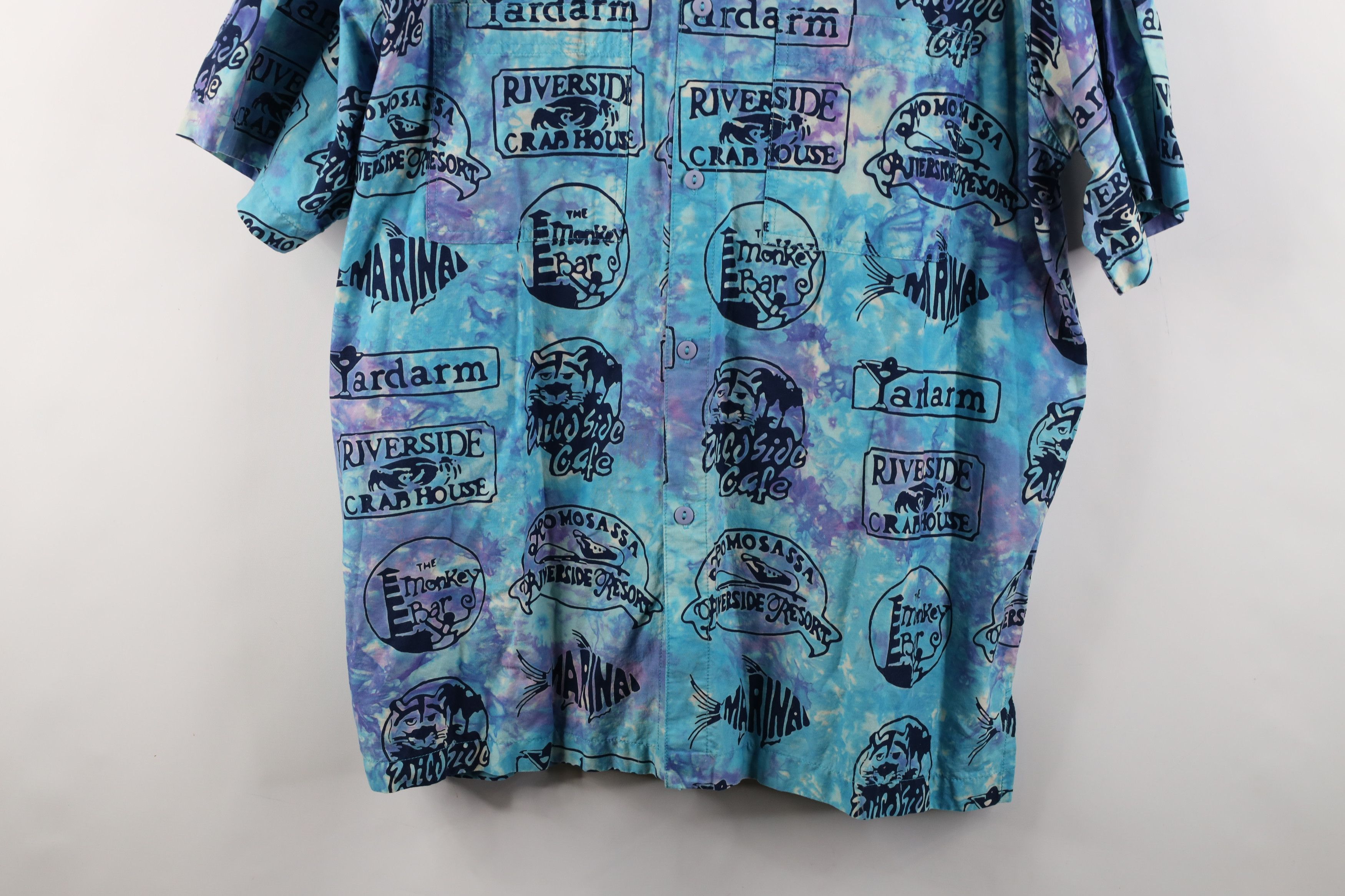 Vintage Vintage Streetwear All Over Print Hawaiian Luau Button Shirt Size US XL / EU 56 / 4 - 3 Thumbnail