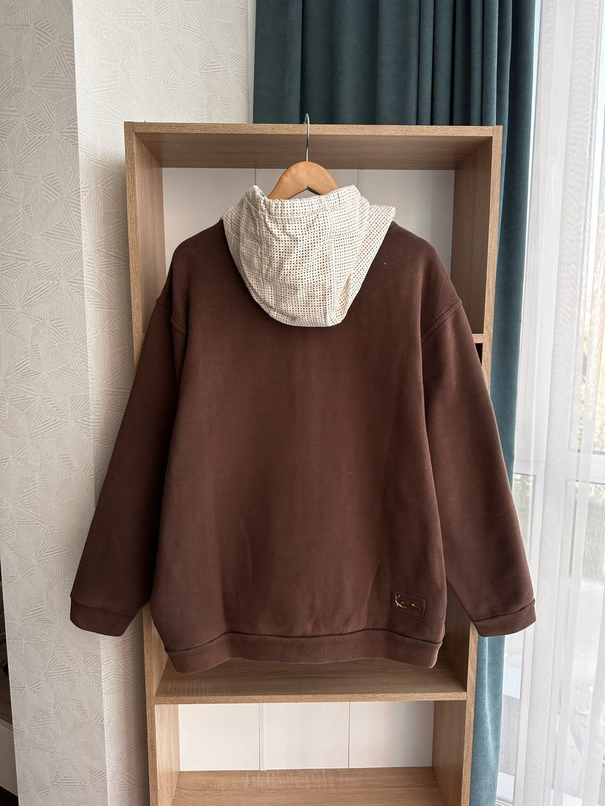 Japanese Brand × Karl Kani × Vintage Vintage Karl Kani Japanese Heavyweight Brown Big Logo Hoodie Size US L / EU 52-54 / 3 - 11 Thumbnail
