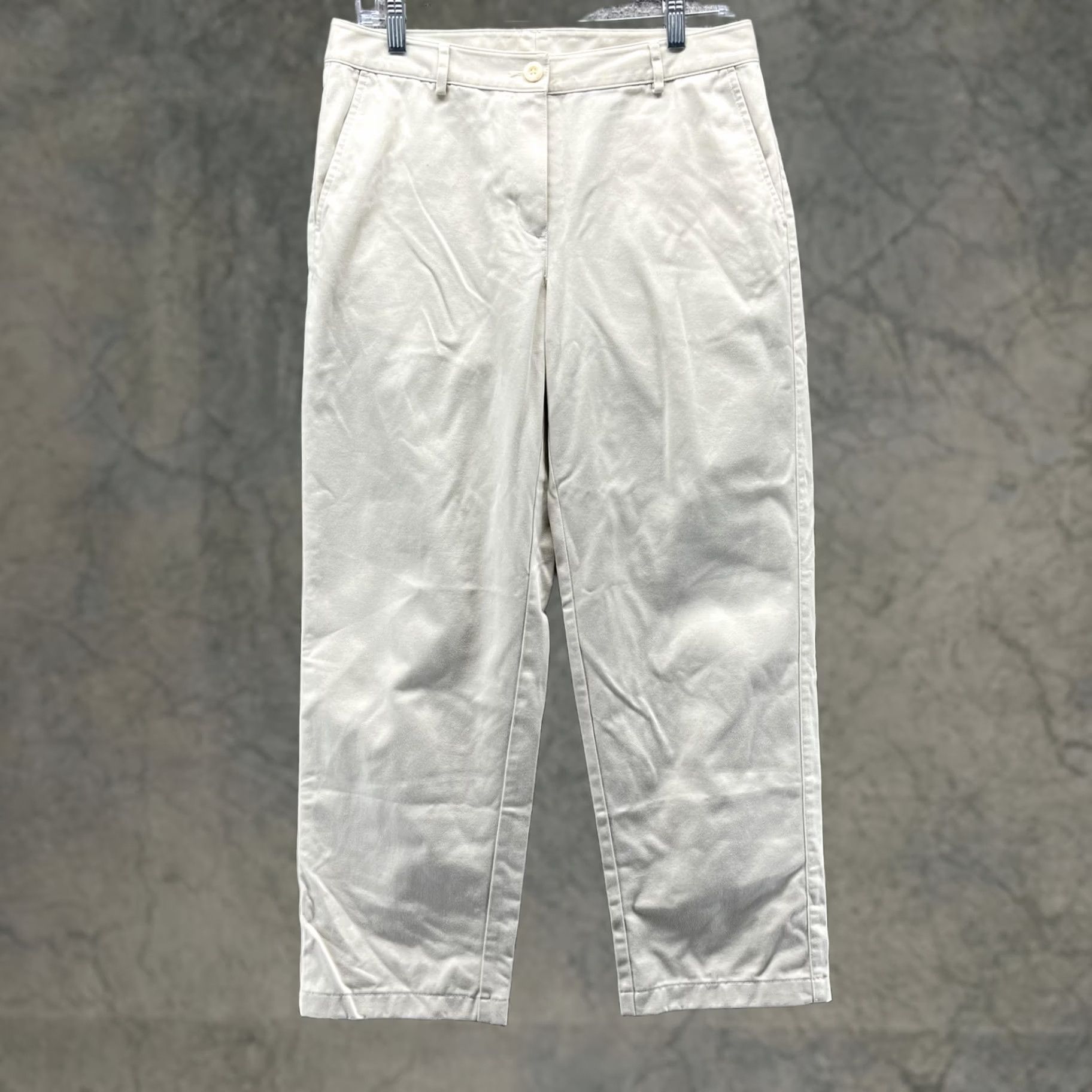 Vintage L.L.Bean Pants Womens 6 Khaki Favorite Fit Chino Straight Leg Cotton Casual Size 28" / US 6 / IT 42 - 1 Thumbnail