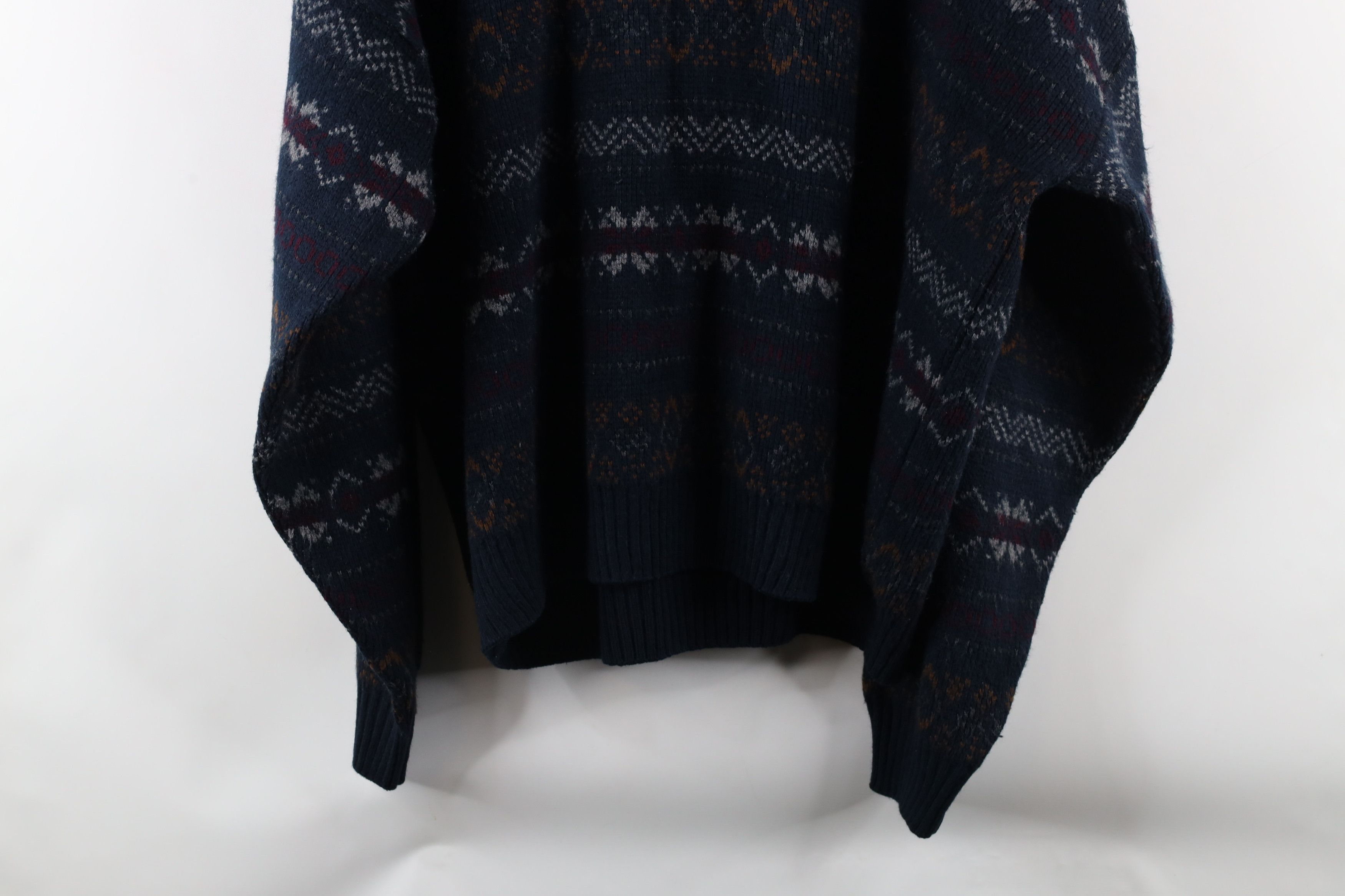 Vintage Vintage 90s Streetwear Isle Knit Collared Pullover Sweater Size US L / EU 52-54 / 3 - 8 Thumbnail