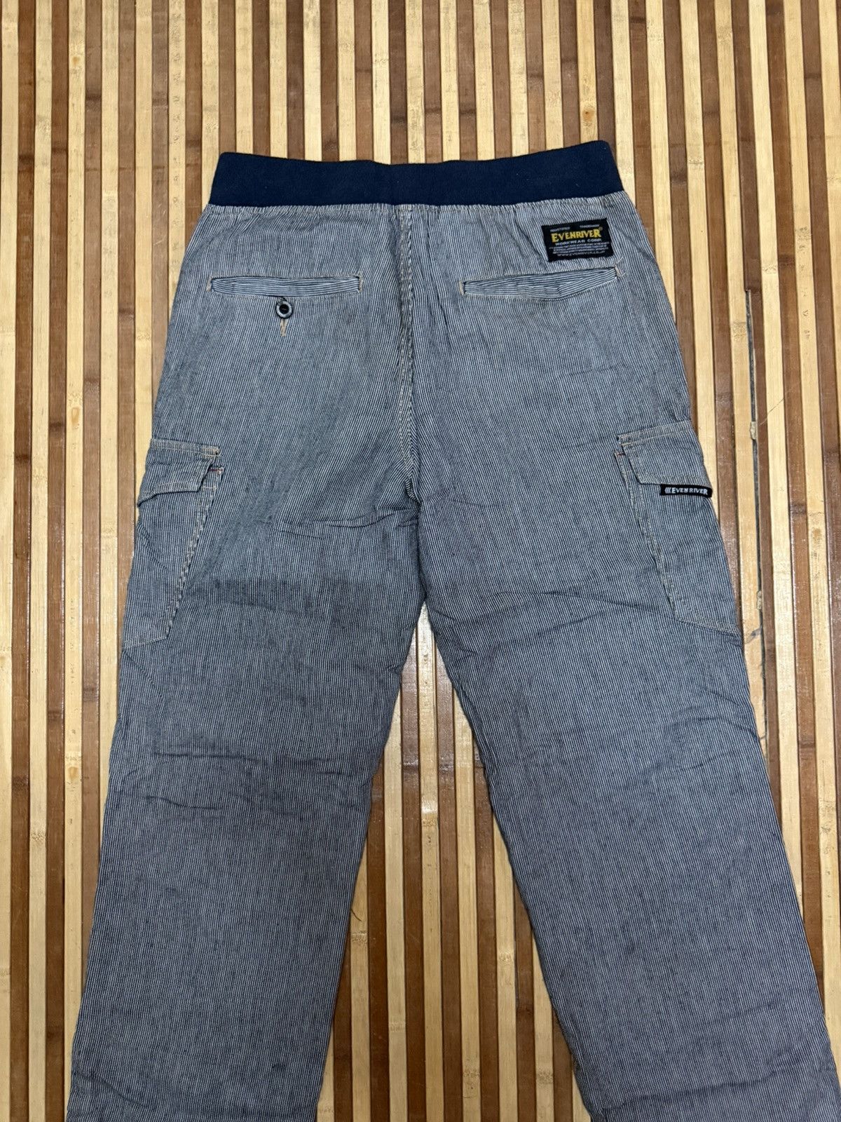 Japanese Brand EVENRIVER Striped Cargo Pants Stretchable Streetwear W30X32 Size US 30 / EU 46 - 6 Thumbnail