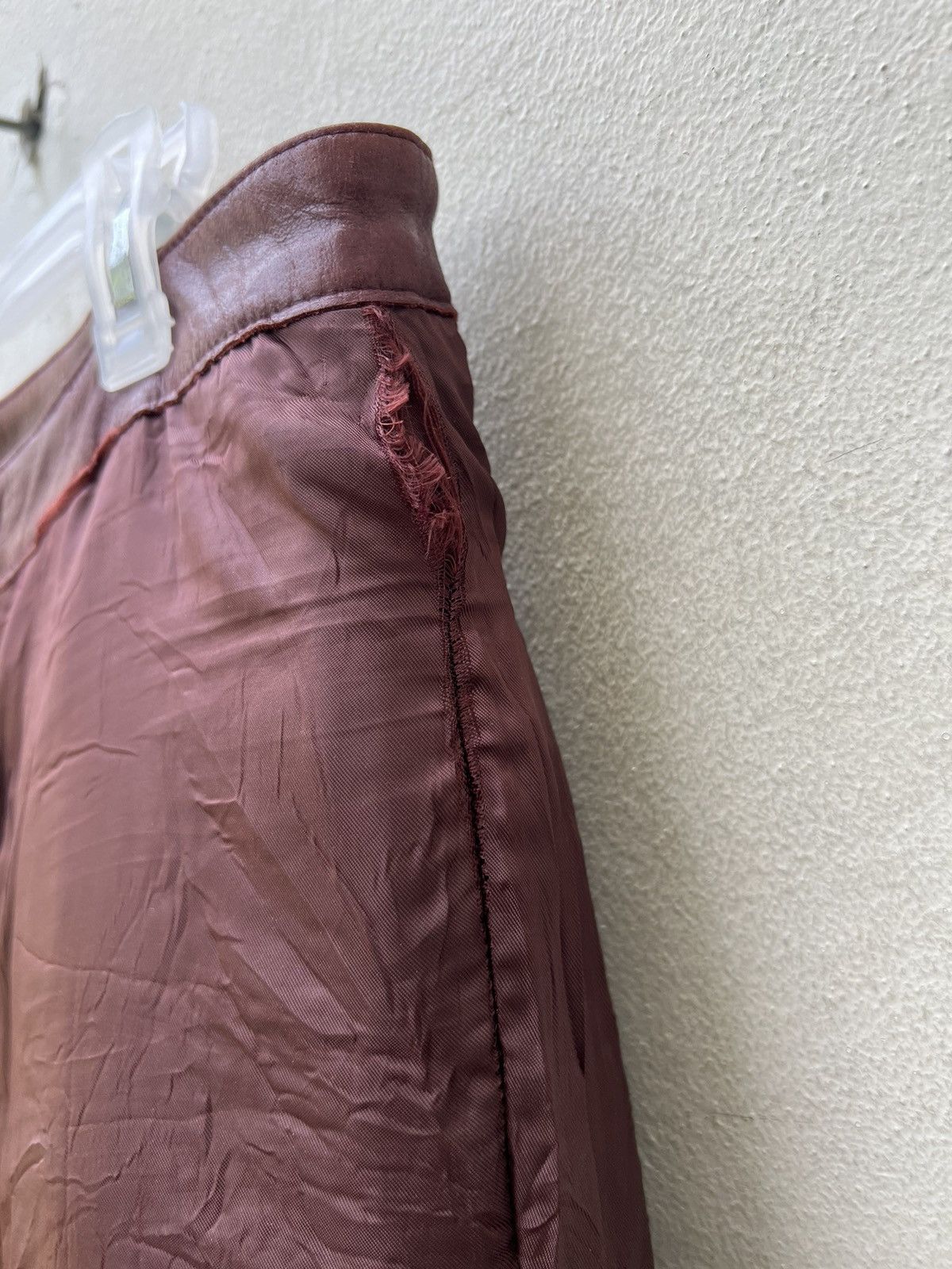 Tornado Mart Vintage Tornado Mart Patina Leather Super Flare Pant Size US 31 - 22 Thumbnail
