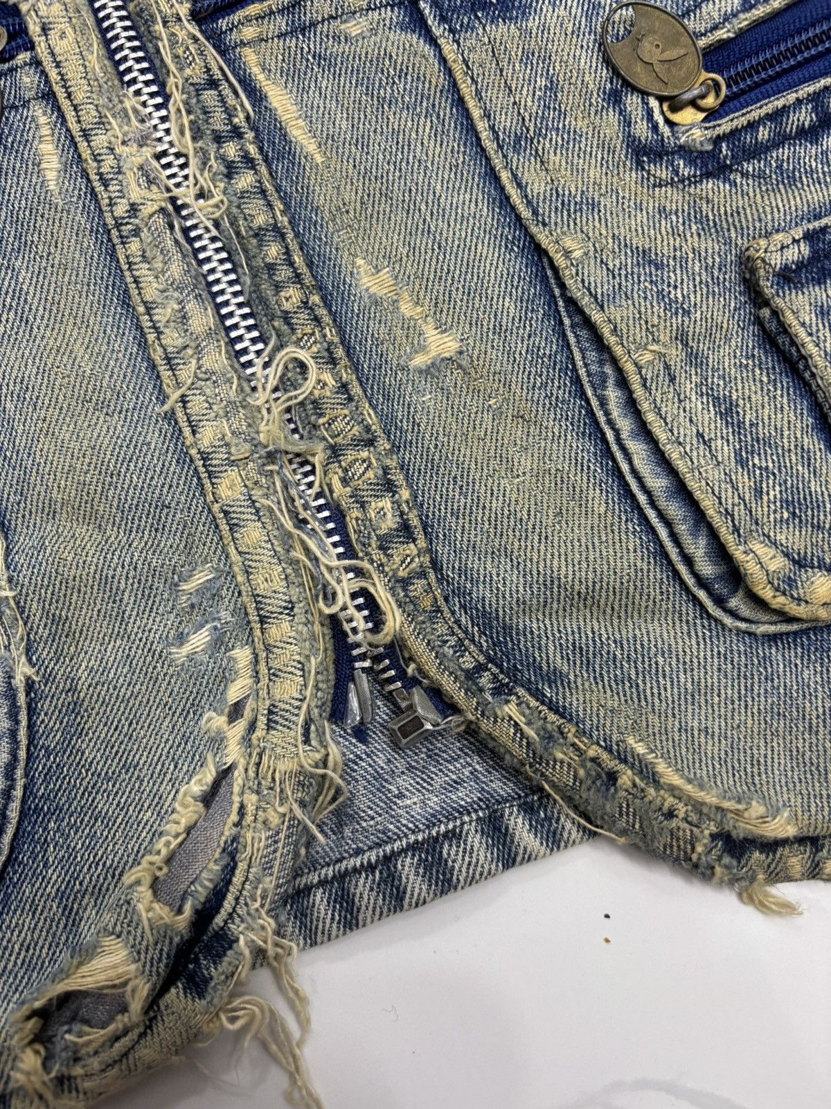 Vintage 🔥VINTAGE NIKE THRASHED DISTRESSED DENIM VEST JACKET Size US M / EU 48-50 / 2 - 11 Thumbnail