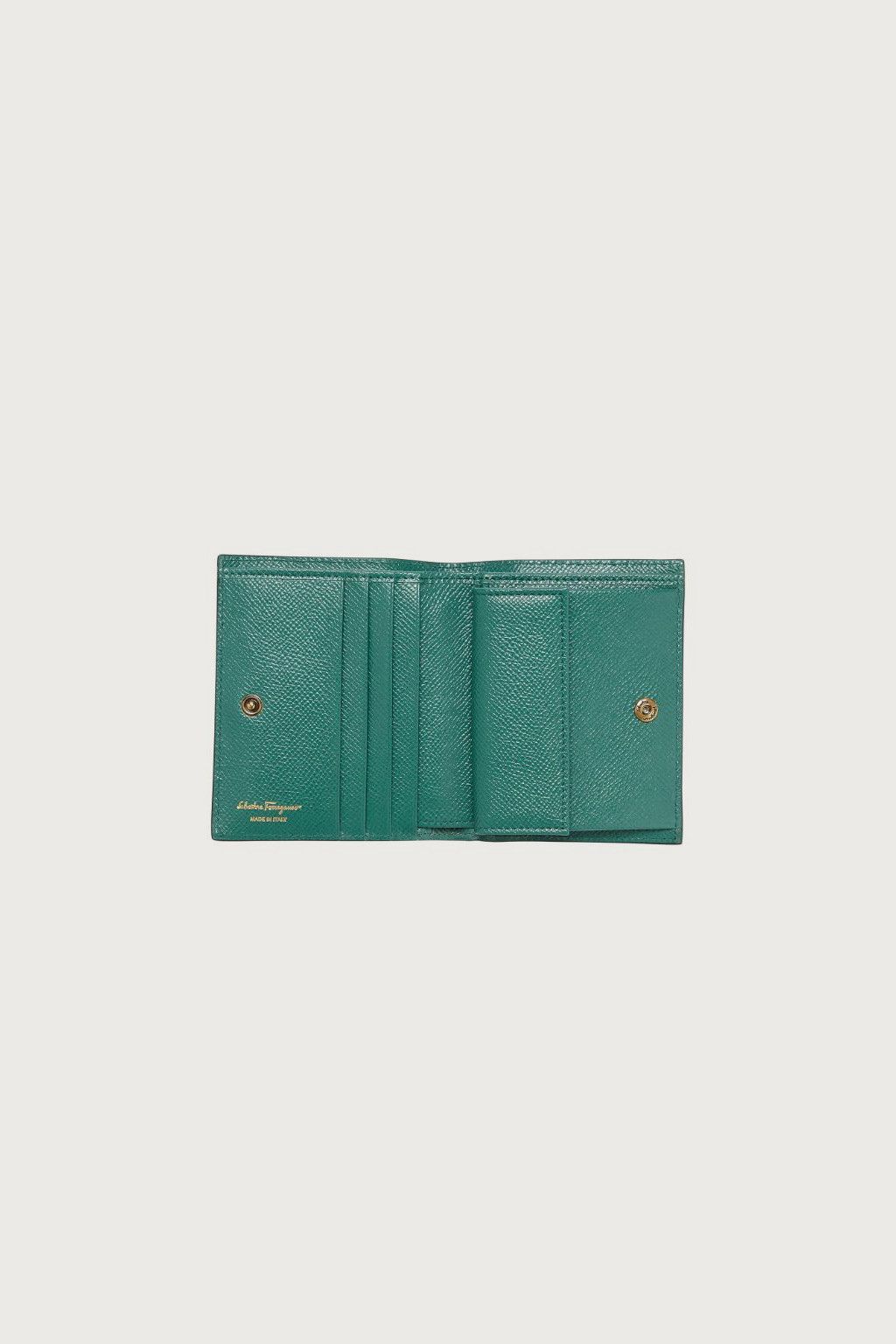 Salvatore Ferragamo o1s1rm0924 Size: OS / Leather Wallet in Sea Green Size ONE SIZE - 2 Thumbnail