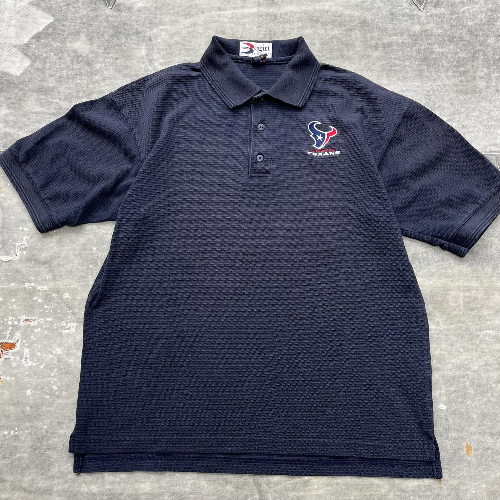 NFL × Vintage Vintage Y2K Houston Texans NFL Heavyweight Embroidered Polo Size US M / EU 48-50 / 2 - 1 Thumbnail