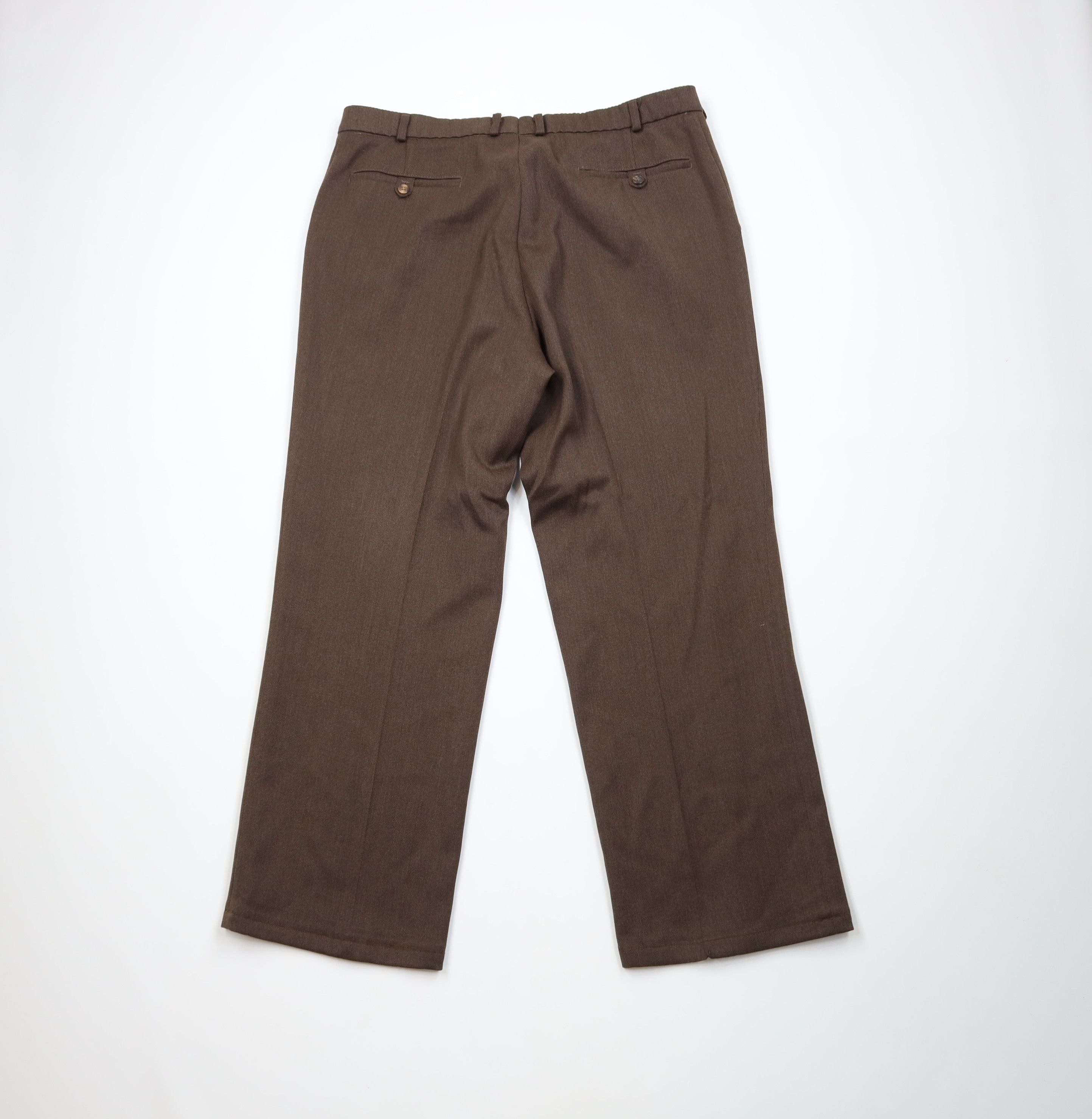 Vintage Vintage 90s Streetwear Knit Wide Leg Chino Pants Brown Size US 38 / EU 54 - 12 Thumbnail