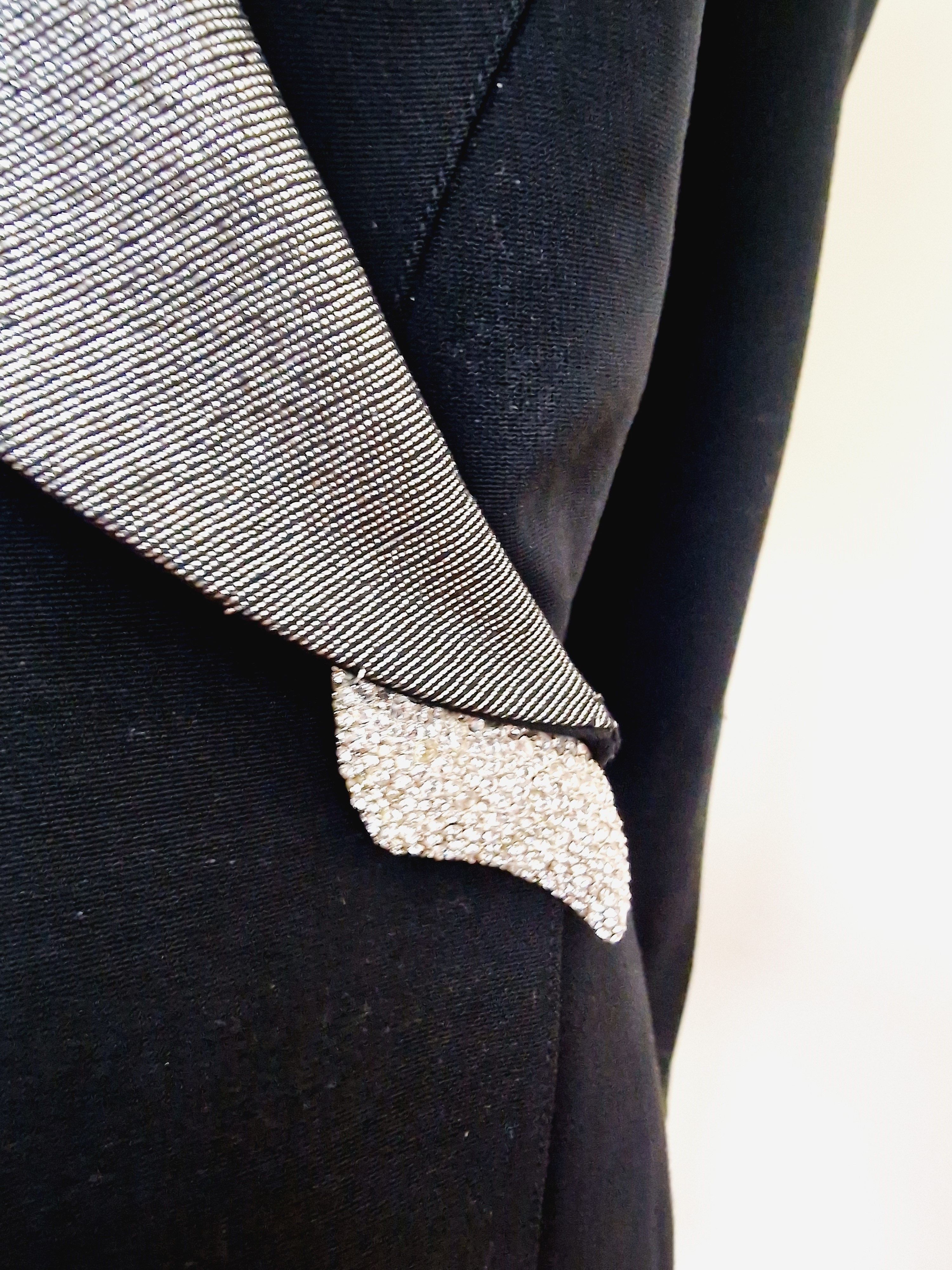 Thierry Mugler Thierry Mugler F/W 2000 Evening Rhinestone Blazer Jacket Size L / US 10 / IT 46 - 3 Thumbnail