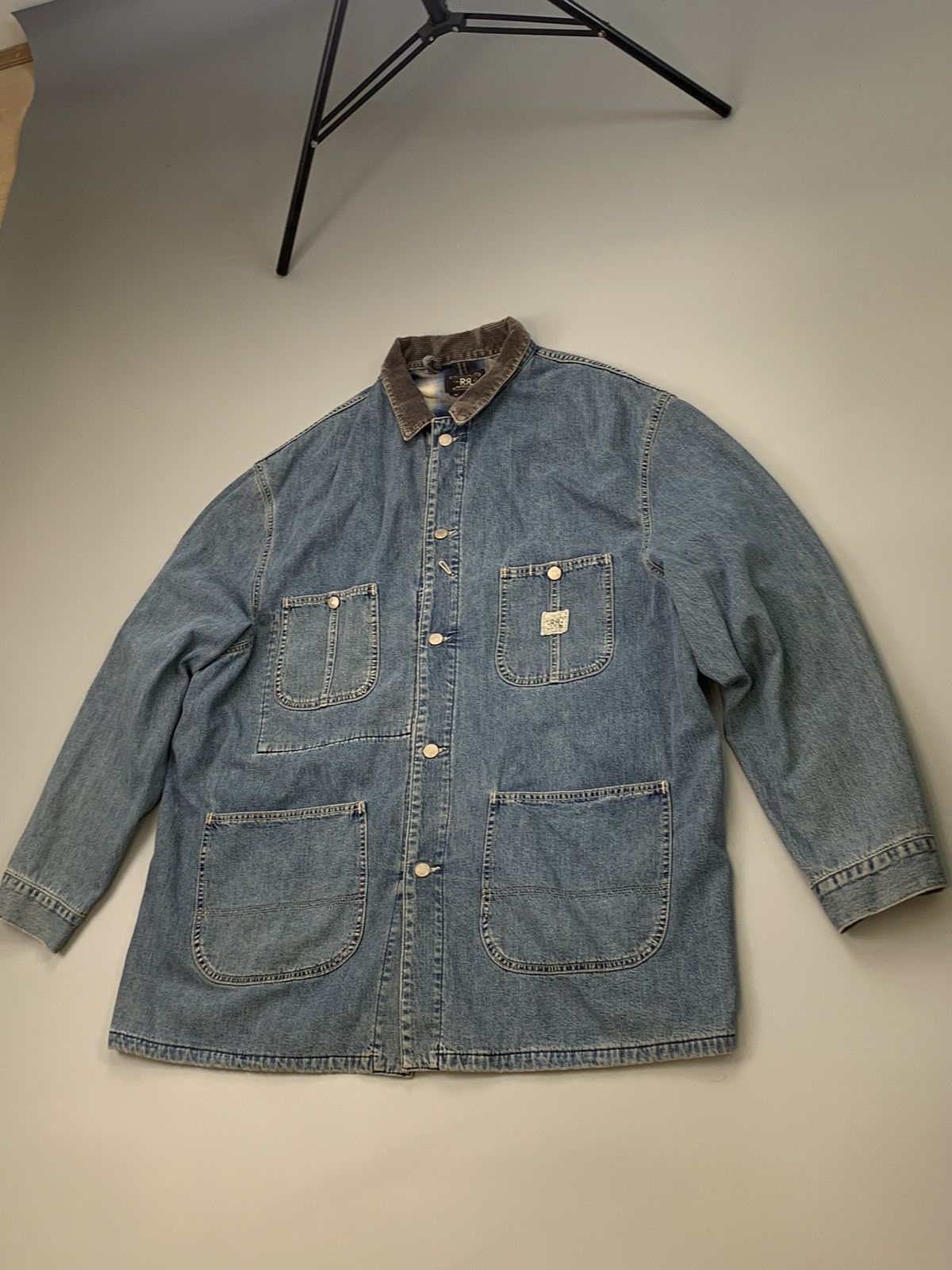 RRL Ralph Lauren × Vintage Archive Fall Of '93 RRL Ralph Lauren Chore Jackets Double RL Size US XL / EU 56 / 4 - 2 Thumbnail
