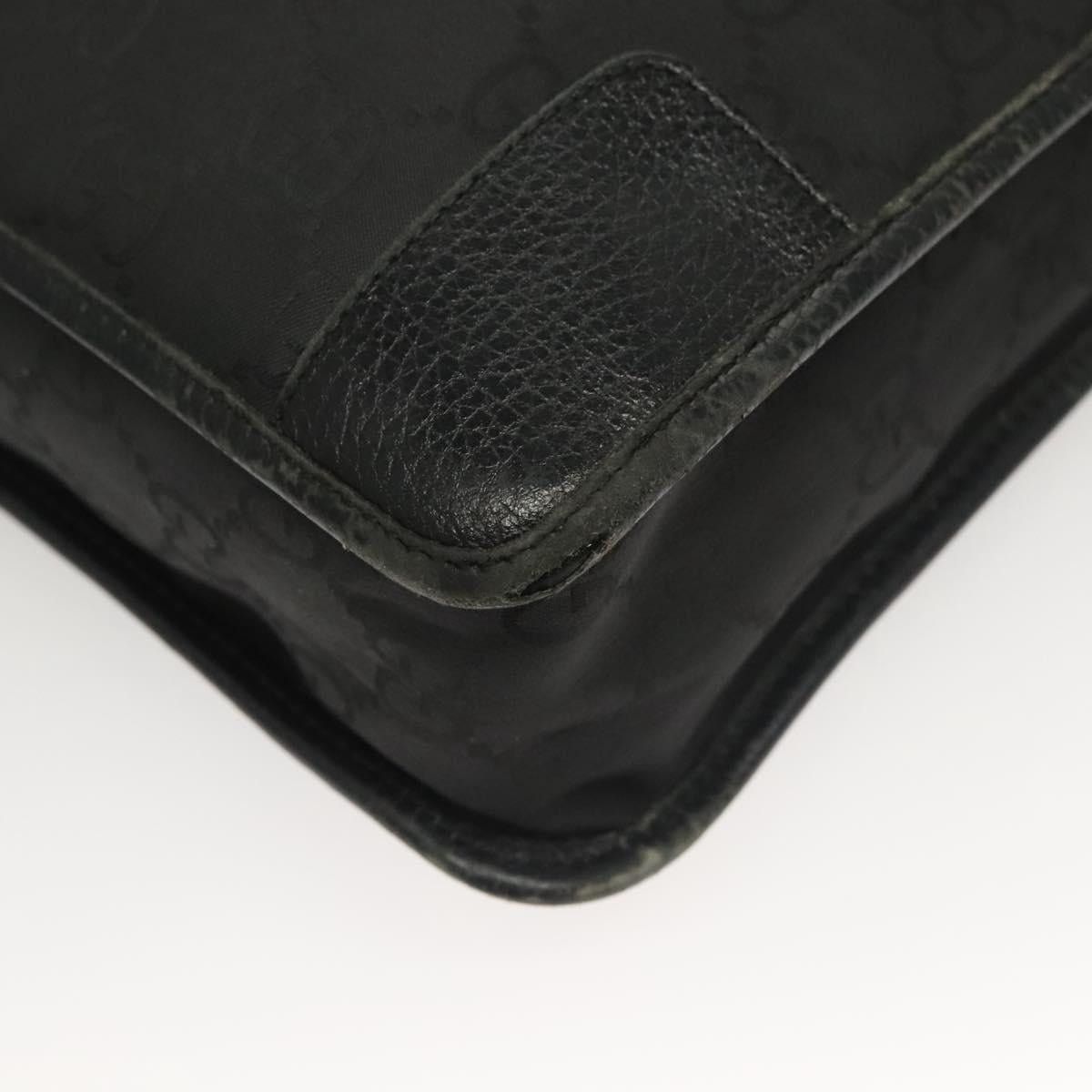 Gucci GUCCI GG Canvas Shoulder Bag Black Silver Size ONE SIZE - 10 Thumbnail