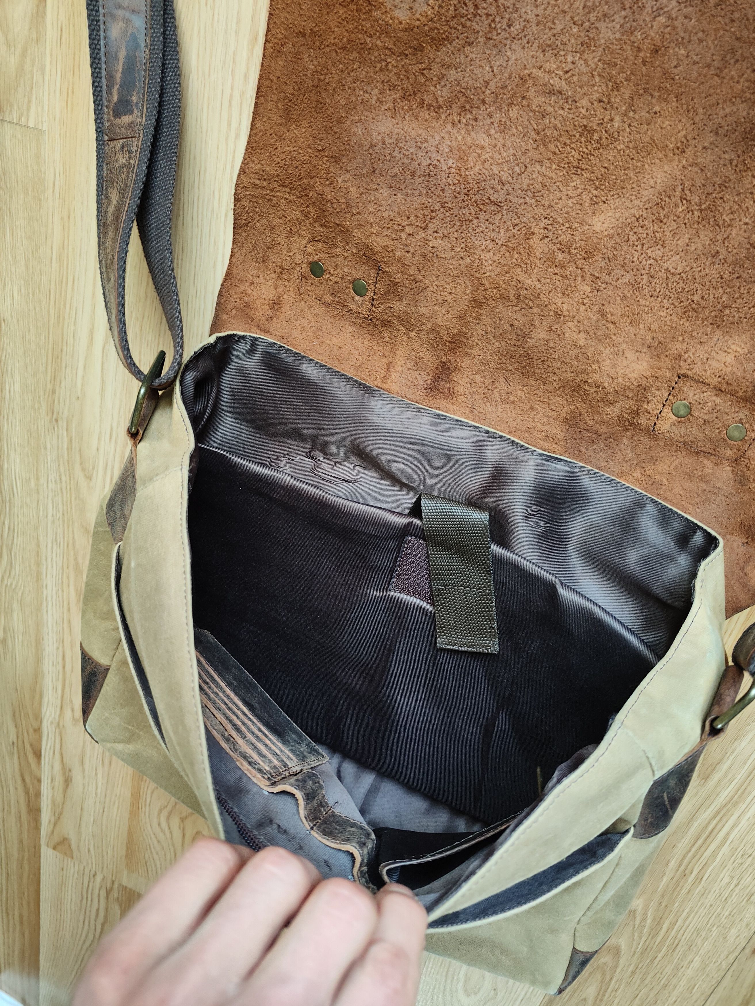 Handmade Scaramanga Leather Bag Briefcase Bag Shoulder Bag Organizer Size ONE SIZE - 13 Thumbnail
