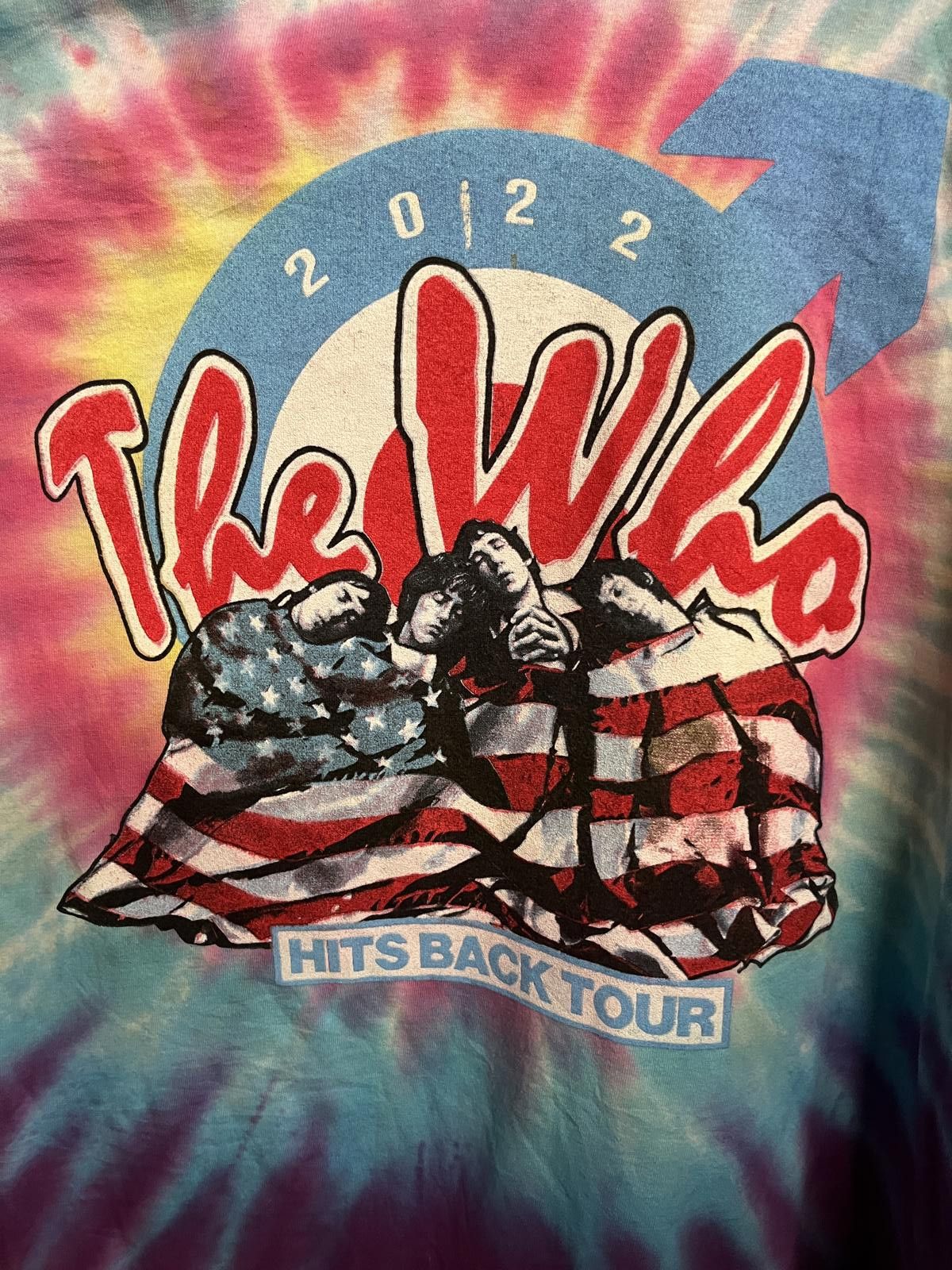 Designer The Who Band Tee - The Who Hits Back Tie Dye T-shirt Size US XXL / EU 58 / 5 - 4 Thumbnail