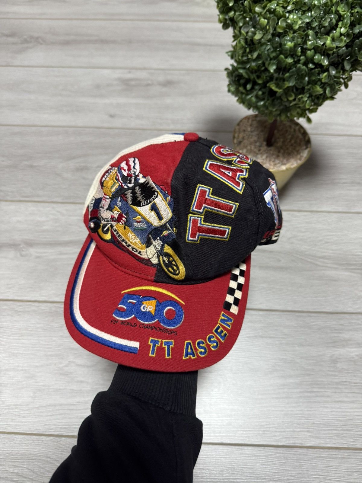 Honda TT Assen honda repsol Racing Vintage Moto spell out Cap Hat Size ONE SIZE - 1 Thumbnail