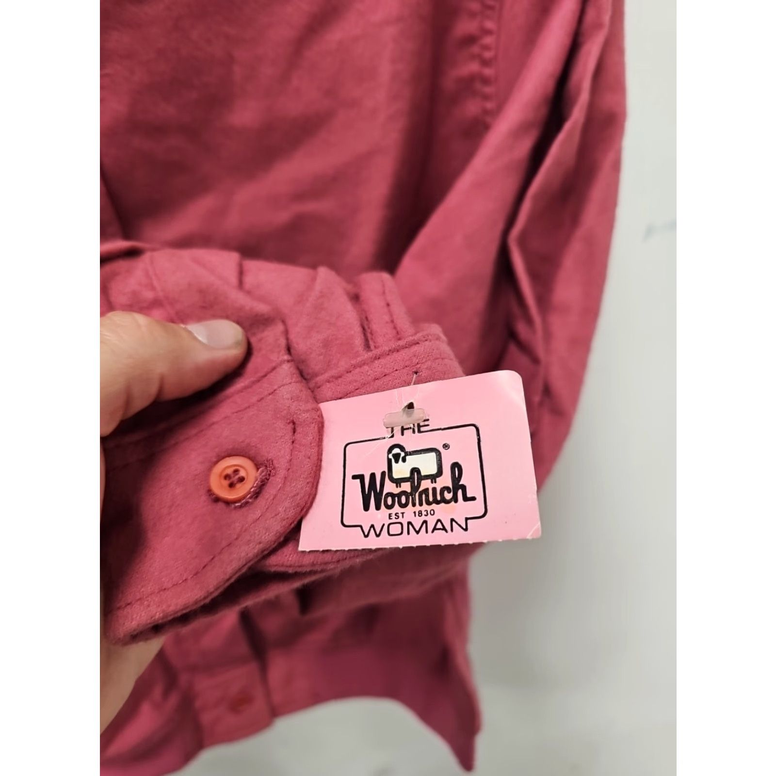Vintage VINTAGE Woolrich Shirt Womens Large Chamois Flannel JACKET Western USA Pink Cotton Long Sleeve Collared Button-Up Regular Womens Size L / US 10 / IT 46 - 5 Thumbnail