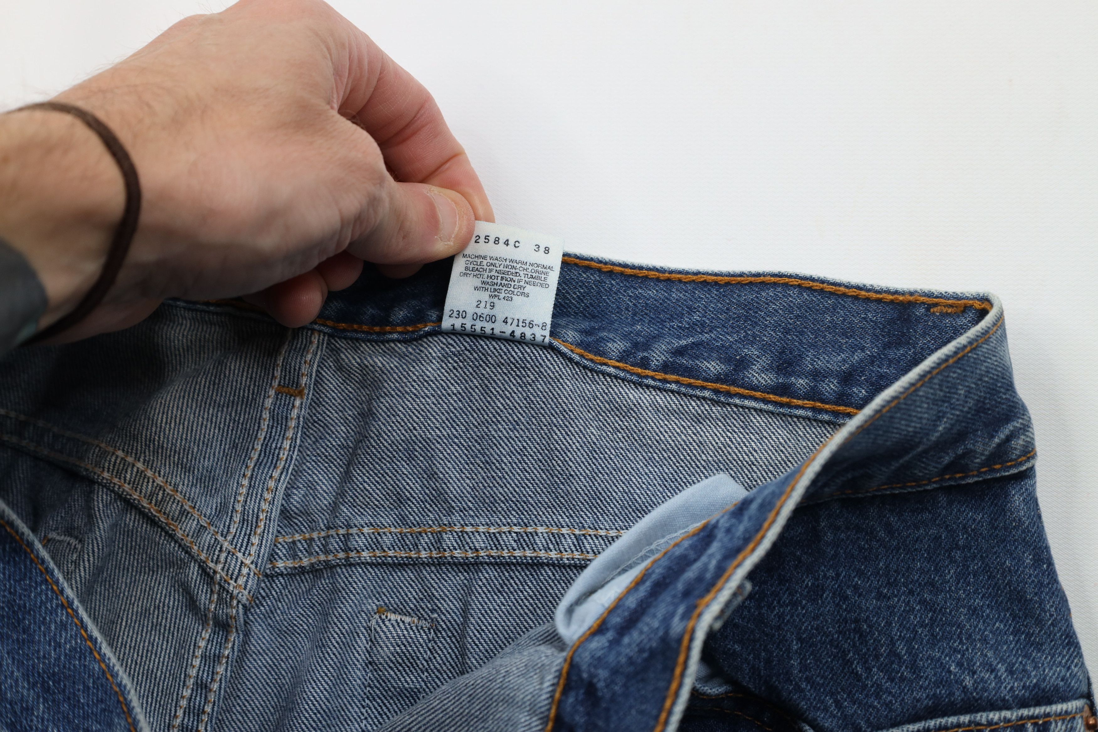 Levi's Vintage Y2K 2000 Levis 550 Relaxed Tapered Leg Denim Jeans Size 34" / US 12 / IT 48 - 9 Thumbnail
