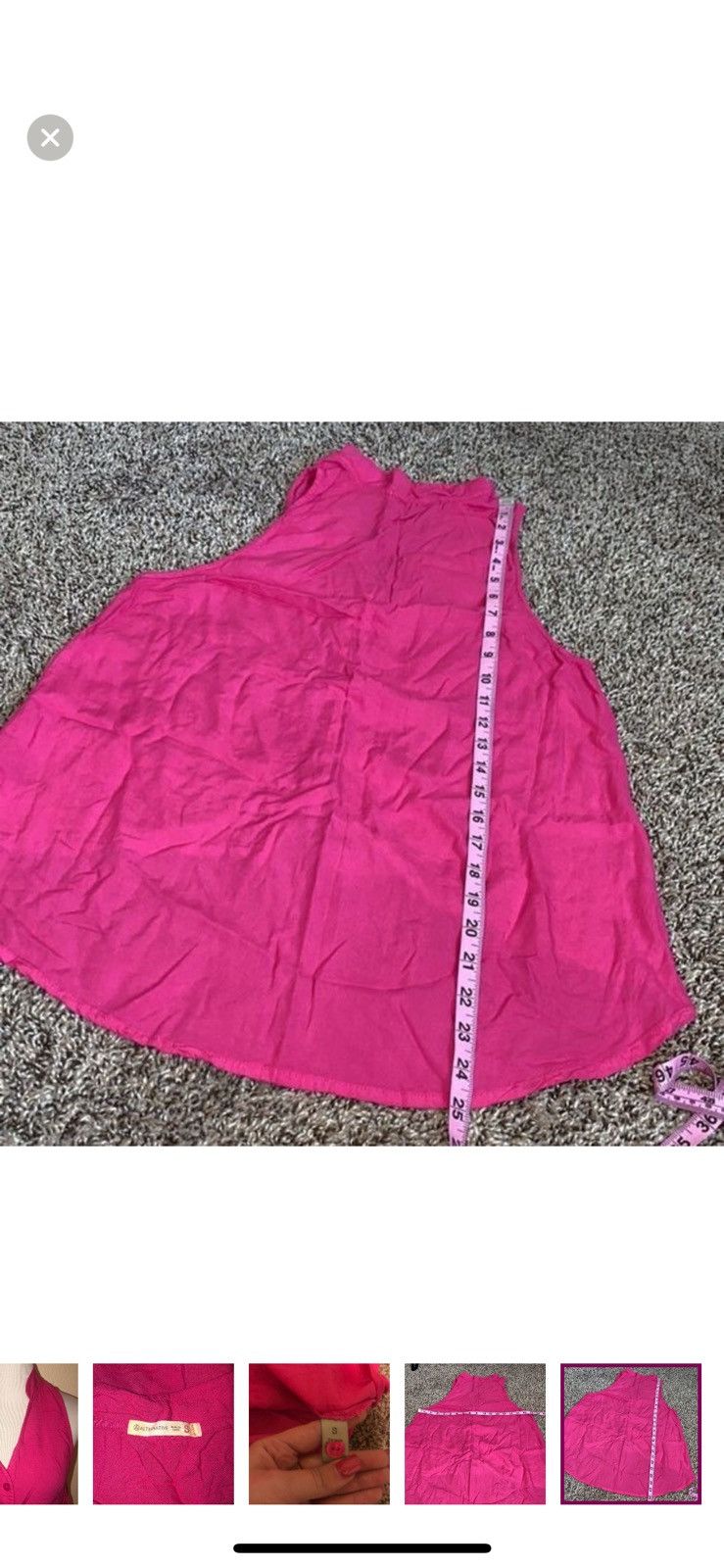 Alternative Apparel Alternative apparel small button down sleeveless pink blouse Size S / US 4 / IT 40 - 6 Thumbnail