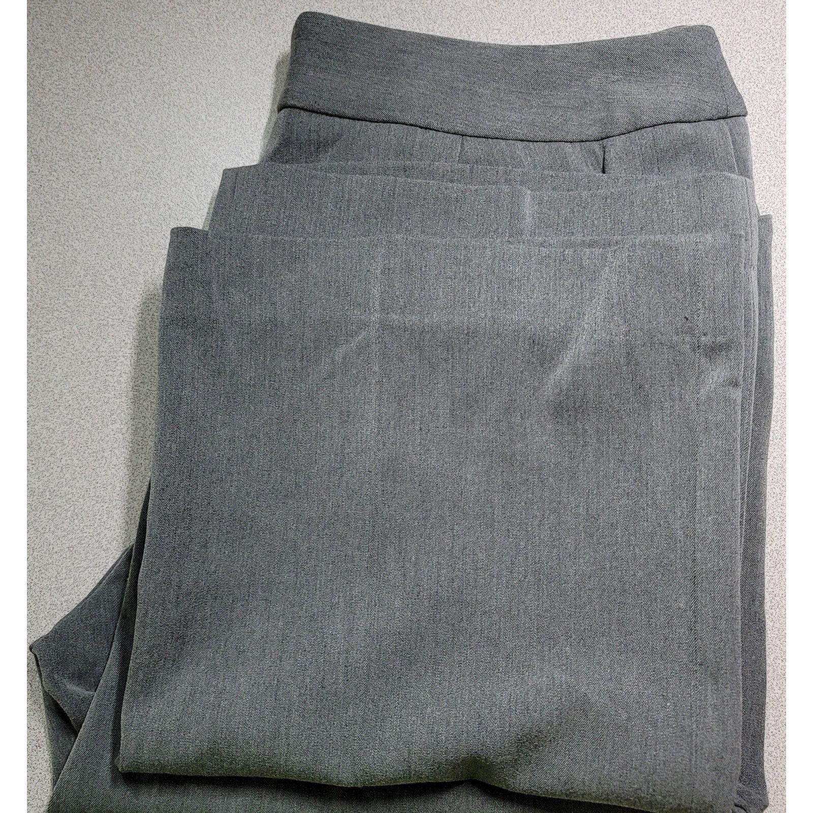 Other Liz Claiborne Gray Sloane Flat Front Casual Pants 10 Soft Size 32" / US 10 / IT 46 - 5 Thumbnail