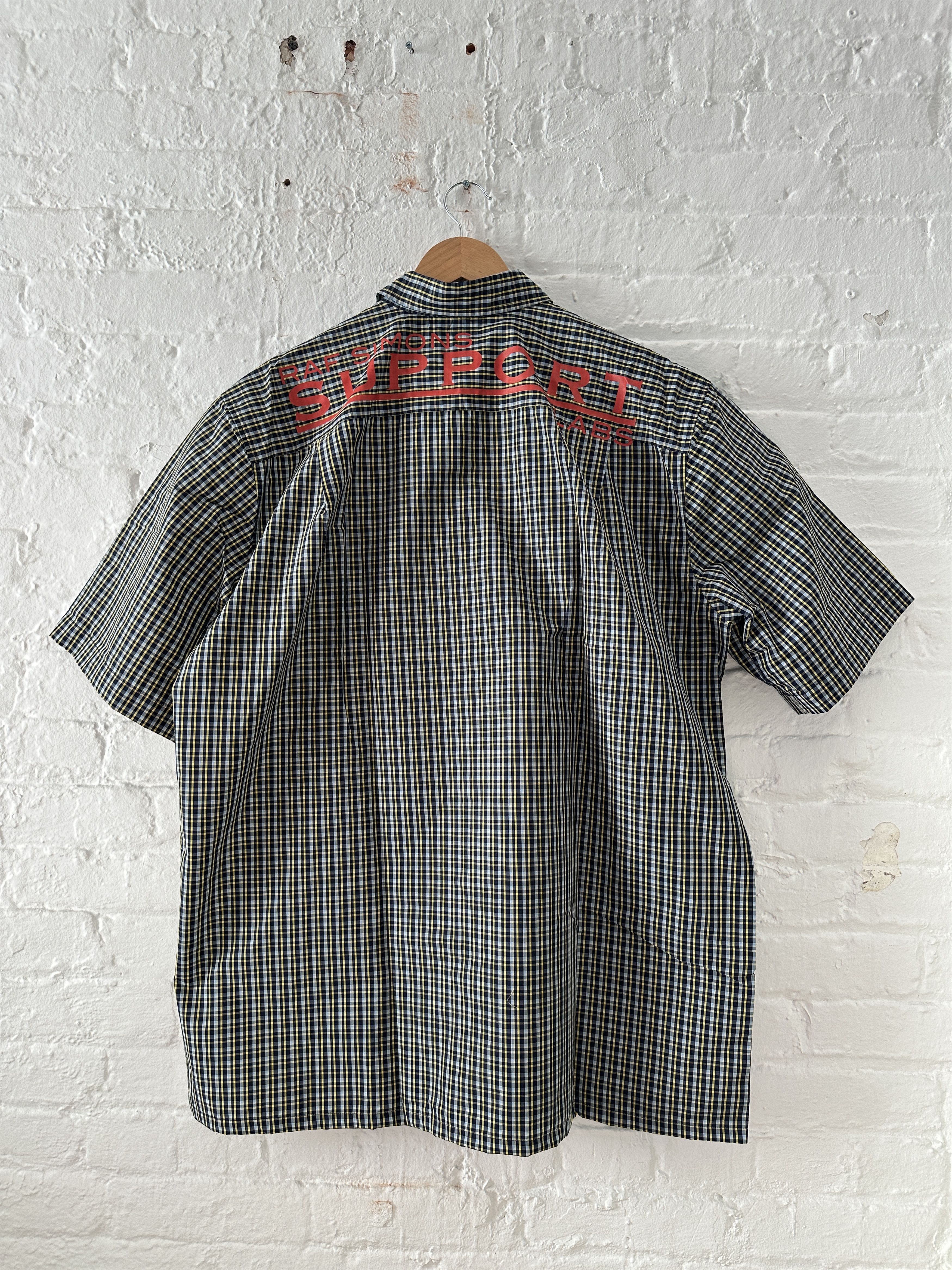 Raf Simons Raf Simons Checkered 'RS Labs' Short Sleeve Button Up Shirt Size US XXL / EU 58 / 5 - 4 Thumbnail