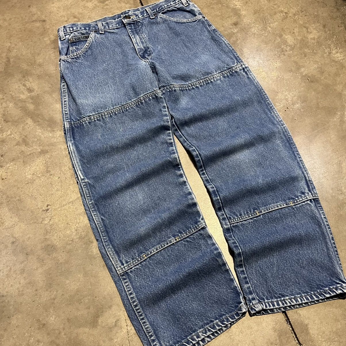 Vintage Dickies Double Knee Carpenter Denim Pants Jean Baggy