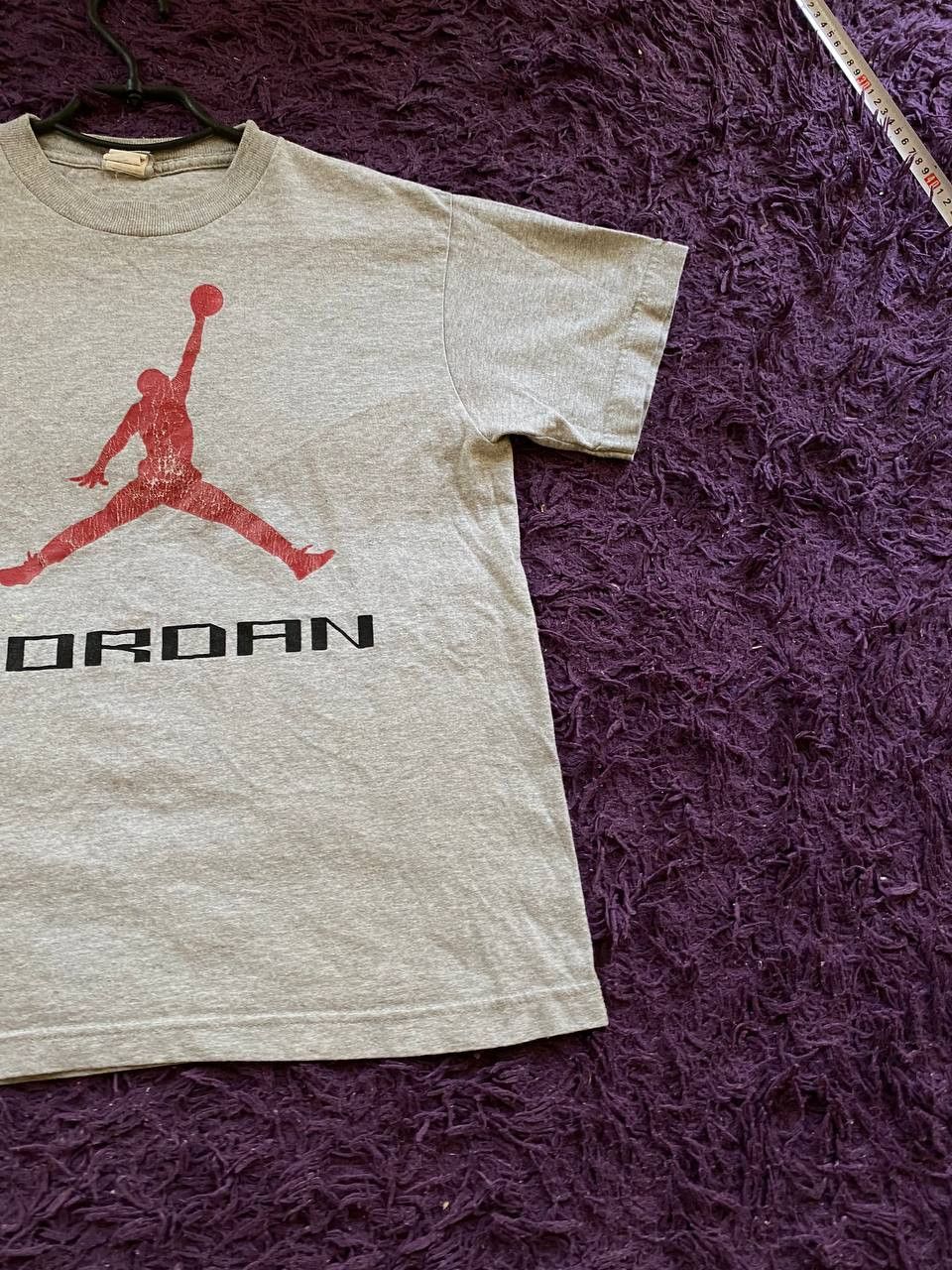 Jordan Brand × Vintage Vintage 90s Jordan T-shirt center Big Logo Y2K Ultra Rare Size US L / EU 52-54 / 3 - 14 Thumbnail