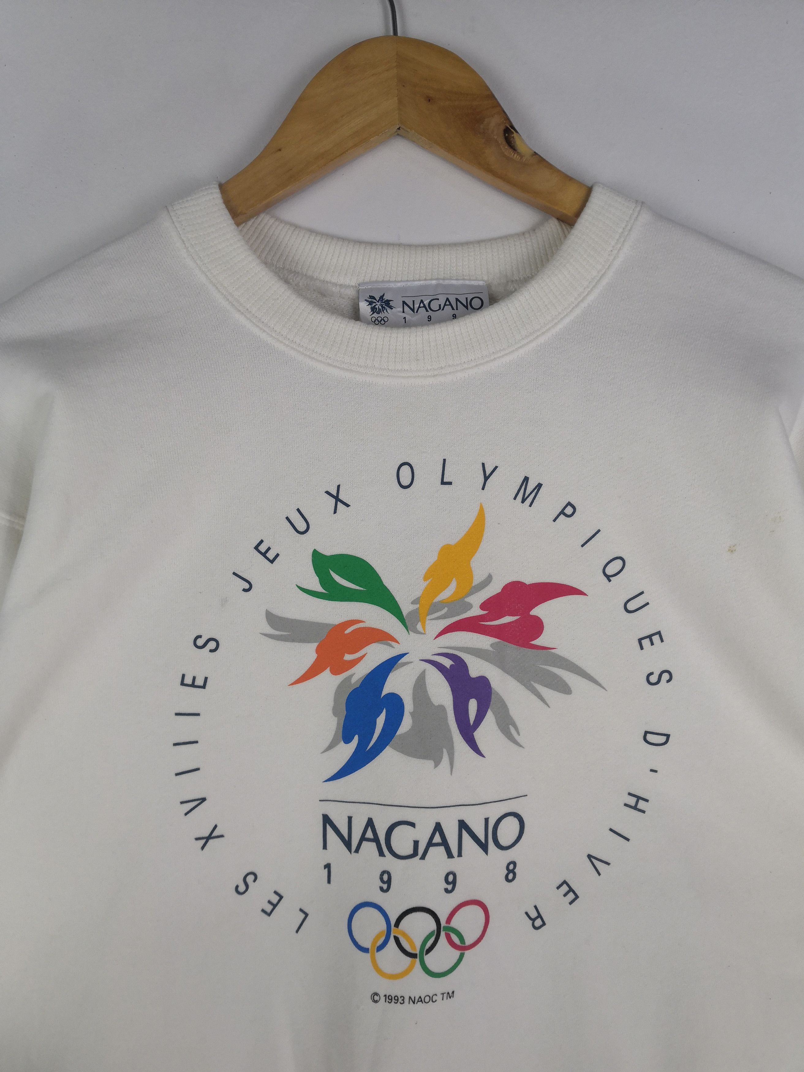 USA Olympics Vintage 90s Winter Olympics Nagano 1998 Sweatshirt Size US M / EU 48-50 / 2 - 3 Thumbnail