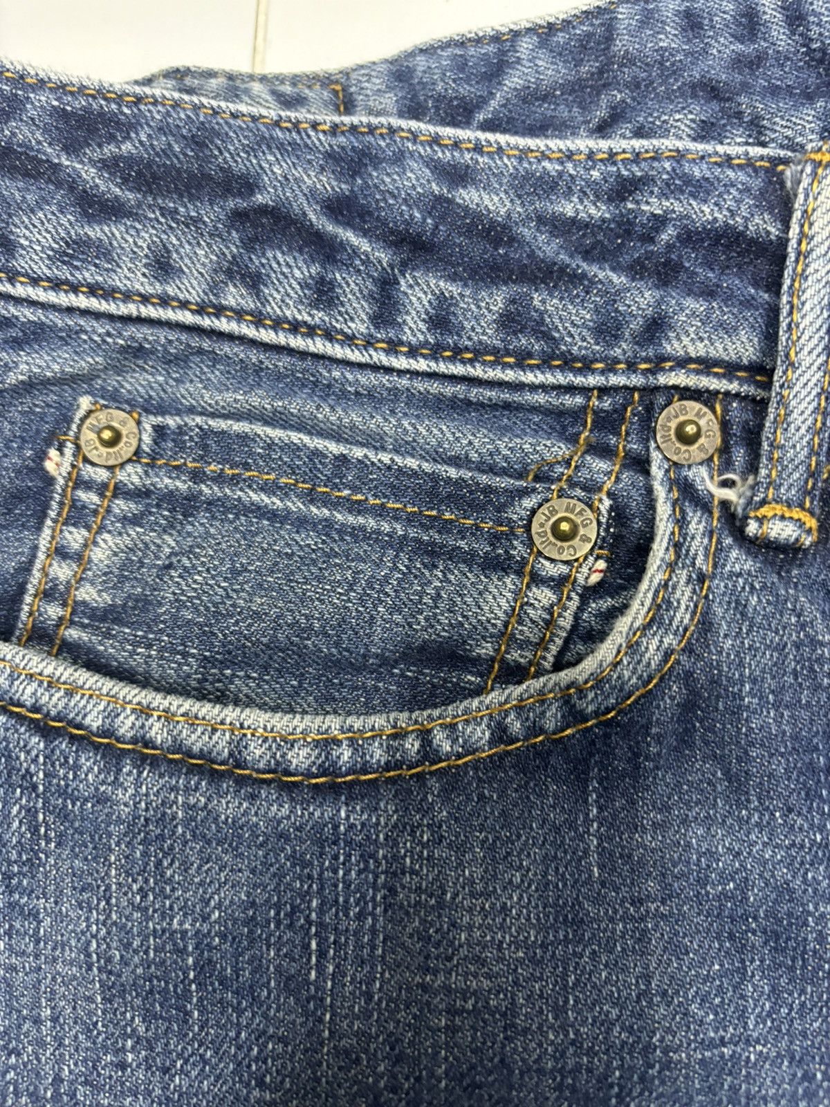 Japan Blue 🔥JAPAN BLUE SELVEDGE DENIM JEANS INDIGO Size US 35 - 10 Thumbnail