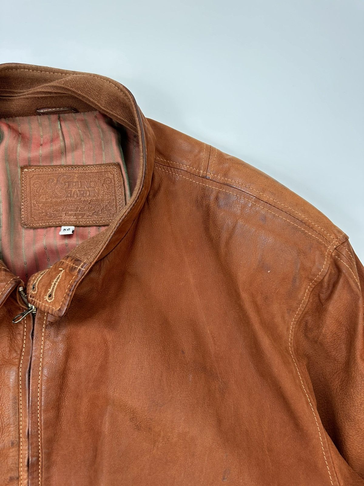 Leather Grando Chardin Leather Heavyweight Classic Jacket Size US L / EU 52-54 / 3 - 10 Thumbnail