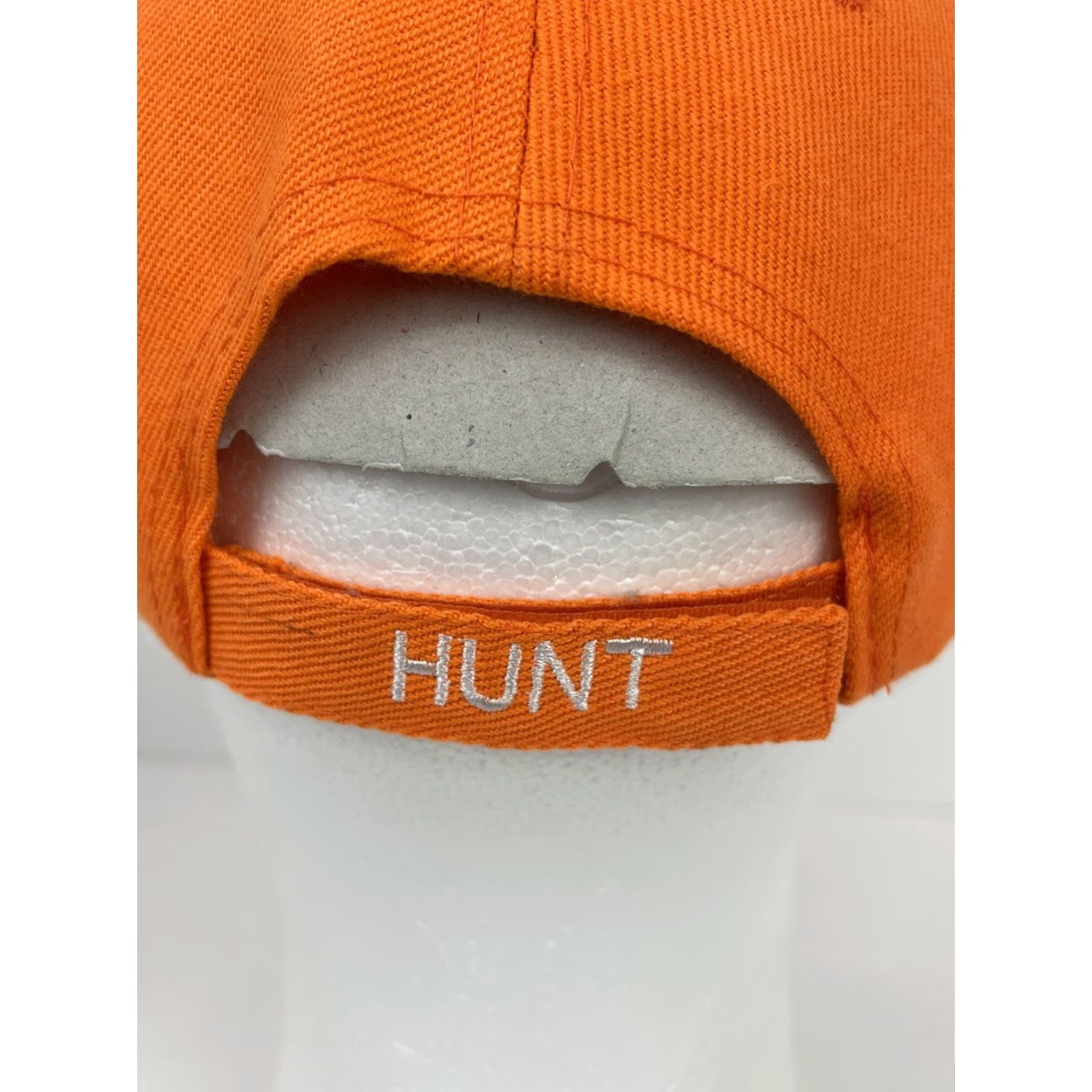 Vintage HUNTING Adjustable Hat Cap "Shut Up and Hunt" Orange Mens OSFM Adjustable Ball Cap Orange FDA? Size ONE SIZE - 4 Thumbnail
