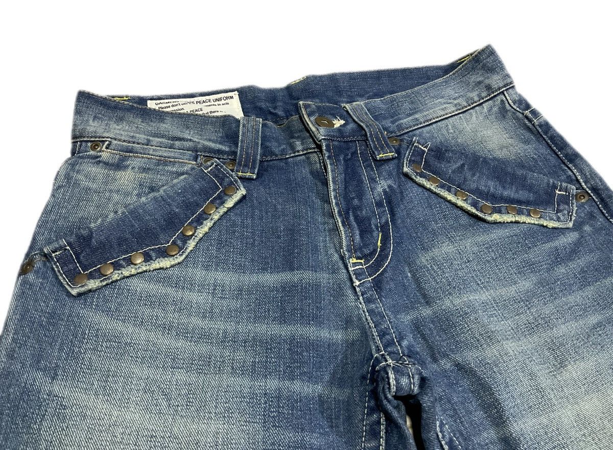 Hysteric Glamour × If Six Was Nine × Japanese Brand 🔥Sick Y2K Rock Wood Rivet Flared Denim LGB Size US 30 / EU 46 - 1 Thumbnail