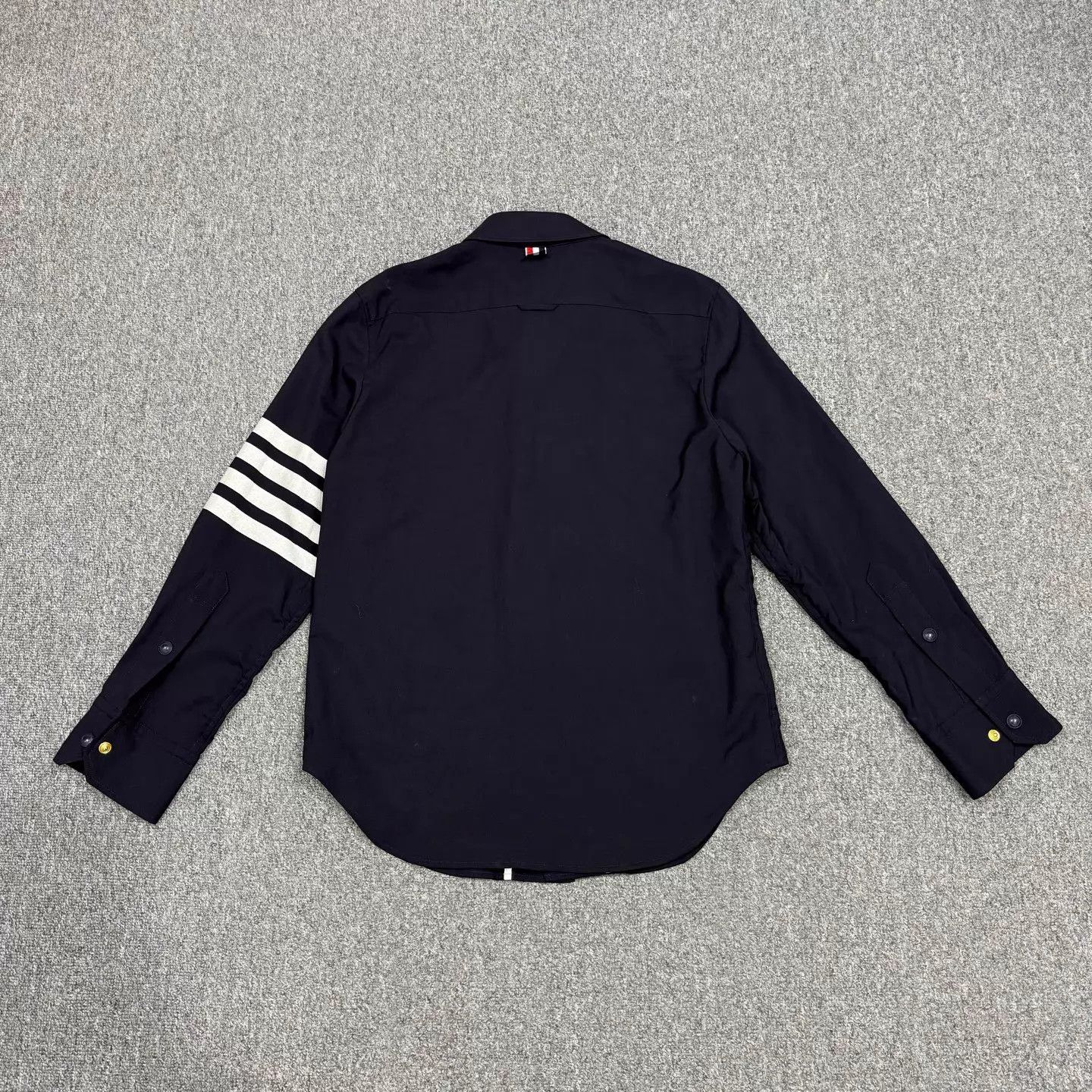 Thom Browne TB Navy 4-Stripe LS Shirt Size 0 95 New Size US XS / EU 42 / 0 - 2 Thumbnail
