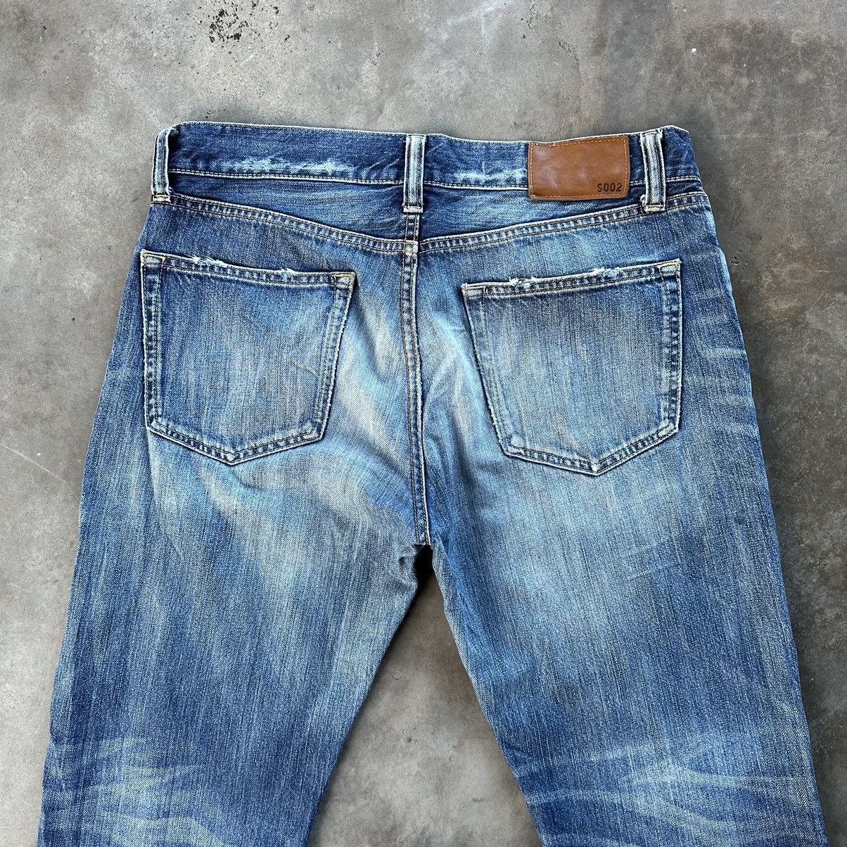 Japanese Brand Vintage Japanese Distressed Faded Jean Denim Pant W34 Size US 34 / EU 50 - 11 Thumbnail